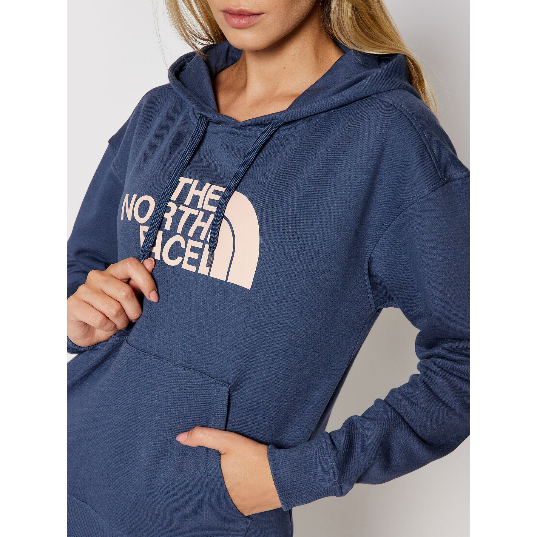 The North Face Jopa W Light Drew Peak Hoodie NF0A3RZ4 Mornarsko modra Regular Fit - Pepit.si