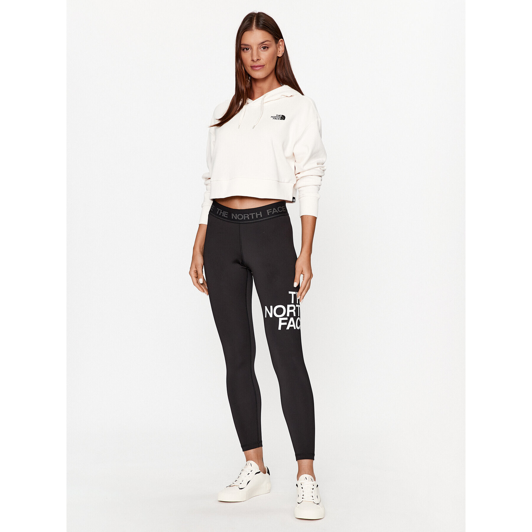 The North Face Jopa W Trend Crop Hoodie - EuNF0A5ICYN3N1 Bela Regular Fit - Pepit.si