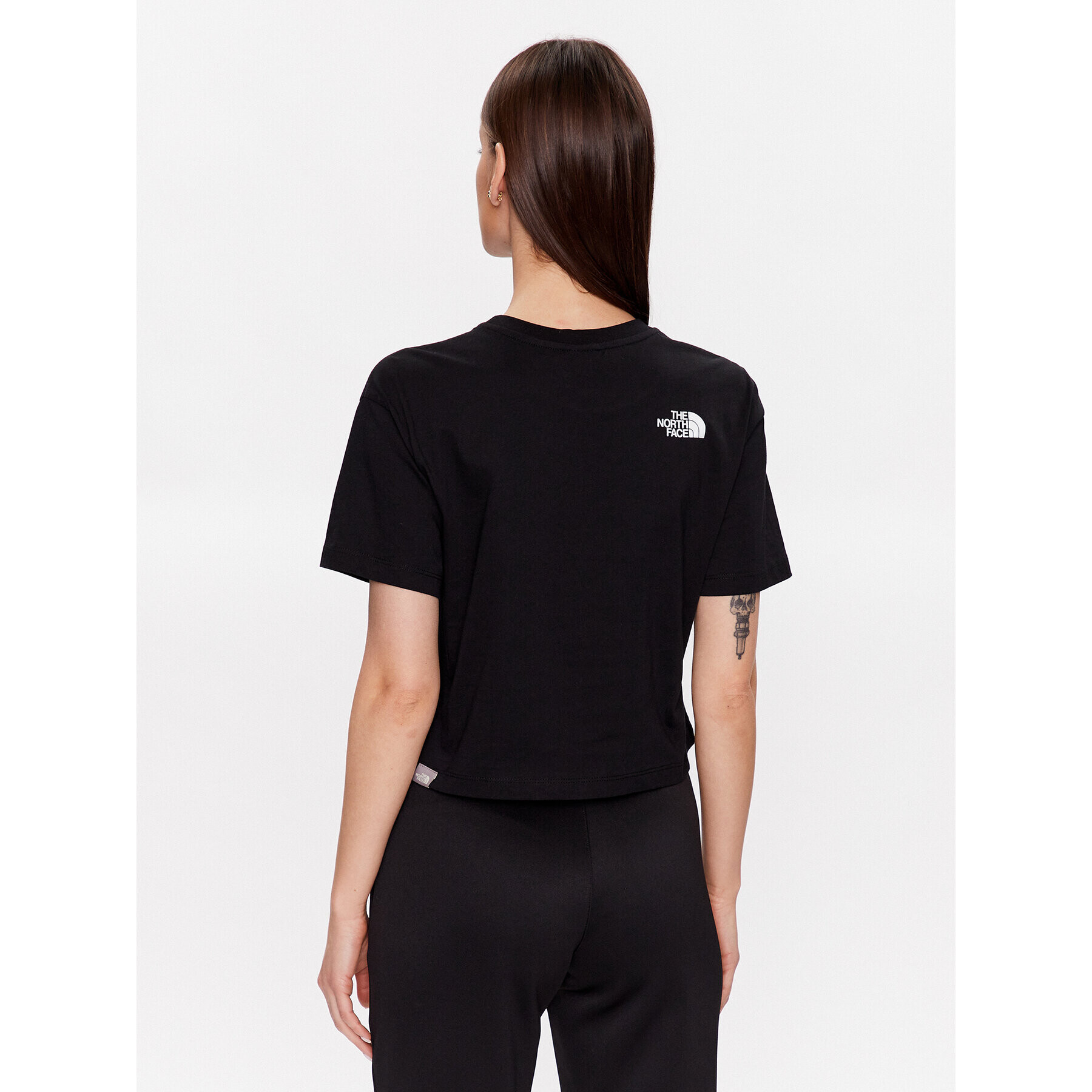 The North Face Majica NF0A4T1R Črna Cropped Fit - Pepit.si