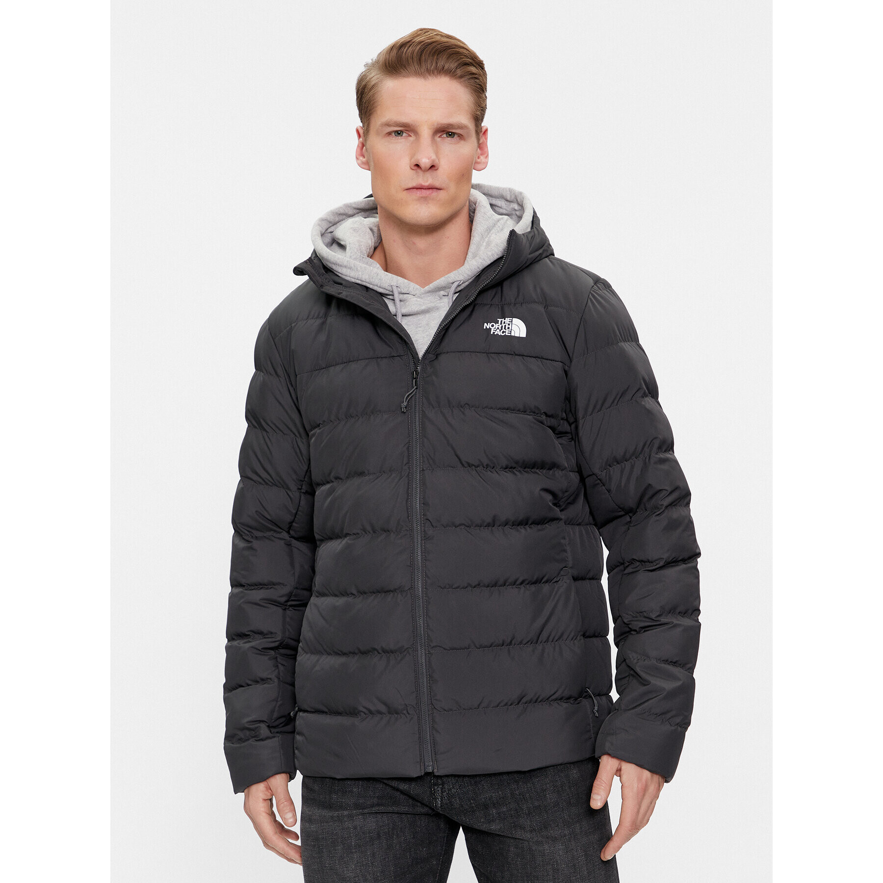 The North Face Puhovka M Aconcagua 3 HoodieNF0A84I10C51 Siva Regular Fit - Pepit.si