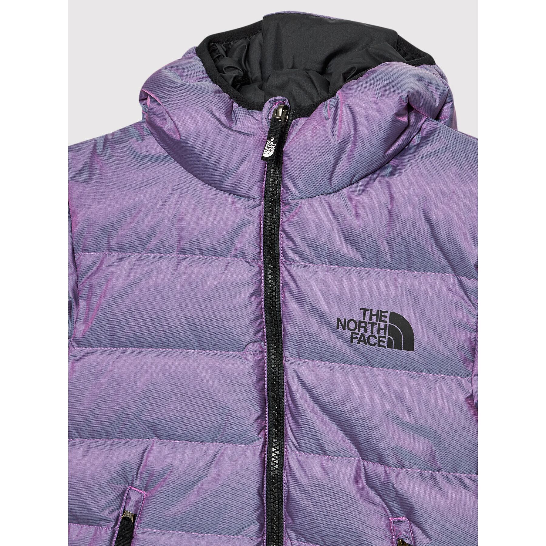 The North Face Puhovka Print Hyalite NF0A5IYR Vijolična Regular Fit - Pepit.si