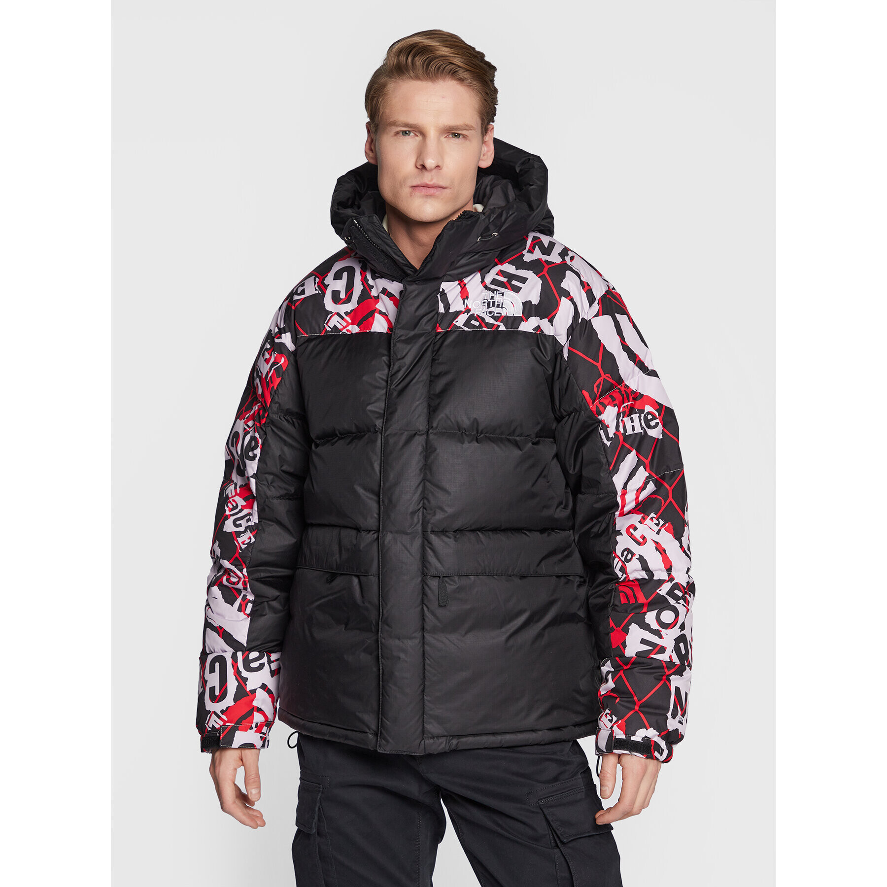 The North Face Puhovka Printed Hmlyn NF0A5J1J Črna Regular Fit - Pepit.si