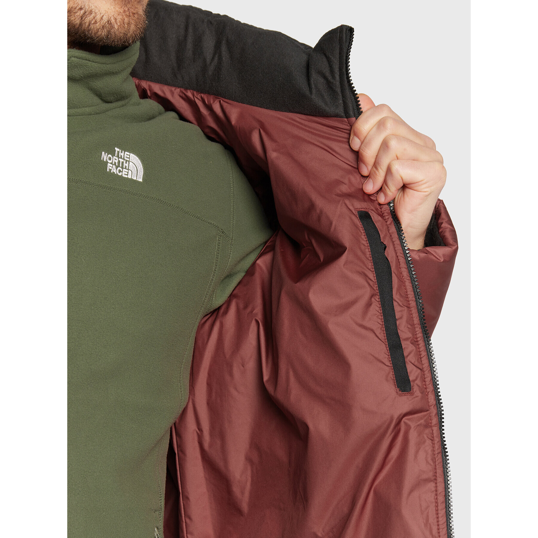 The North Face Puhovka Saikuru NF0A2VEZ Bordo rdeča Regular Fit - Pepit.si