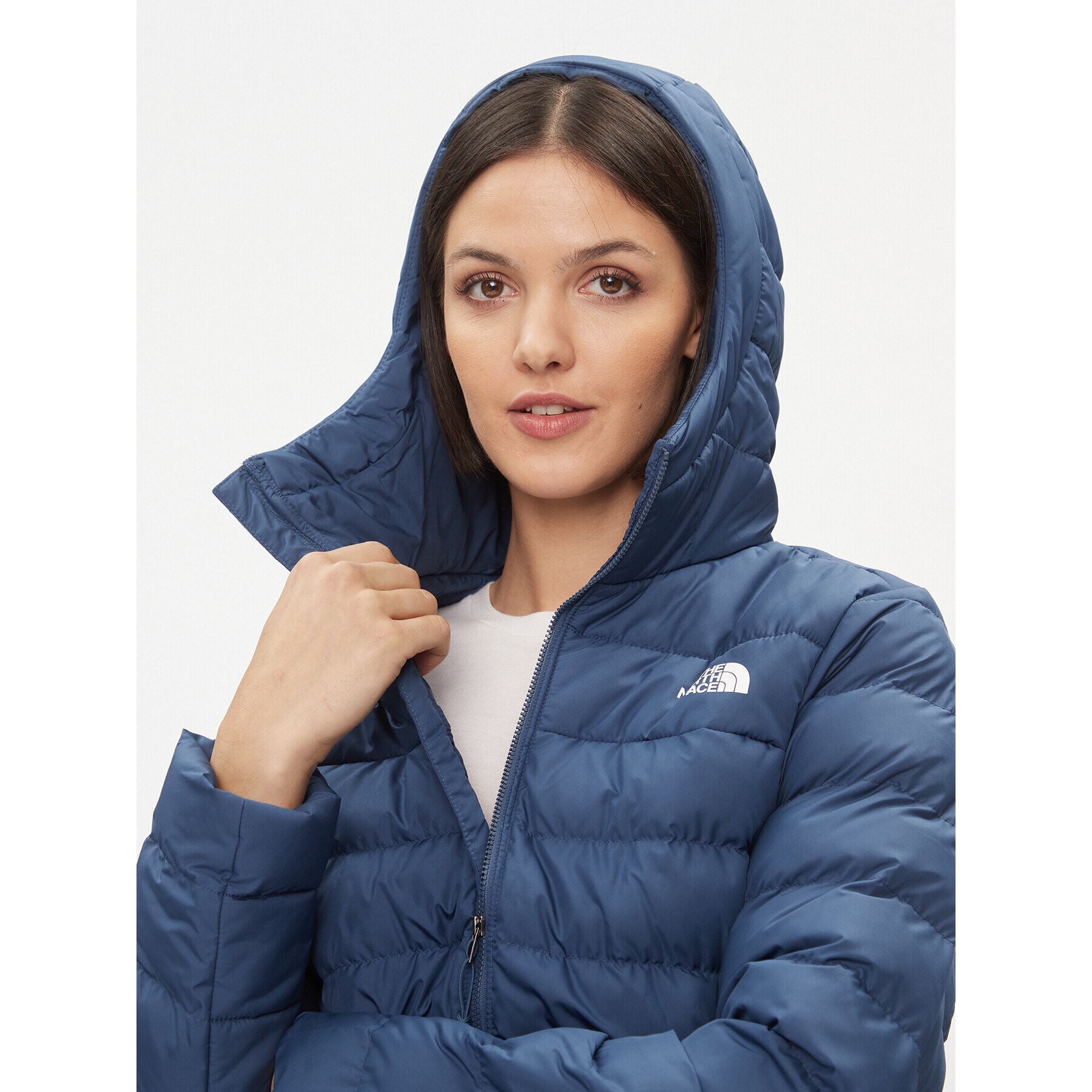 The North Face Puhovka W Aconcagua 3 HoodieNF0A84IVHDC1 Modra Regular Fit - Pepit.si