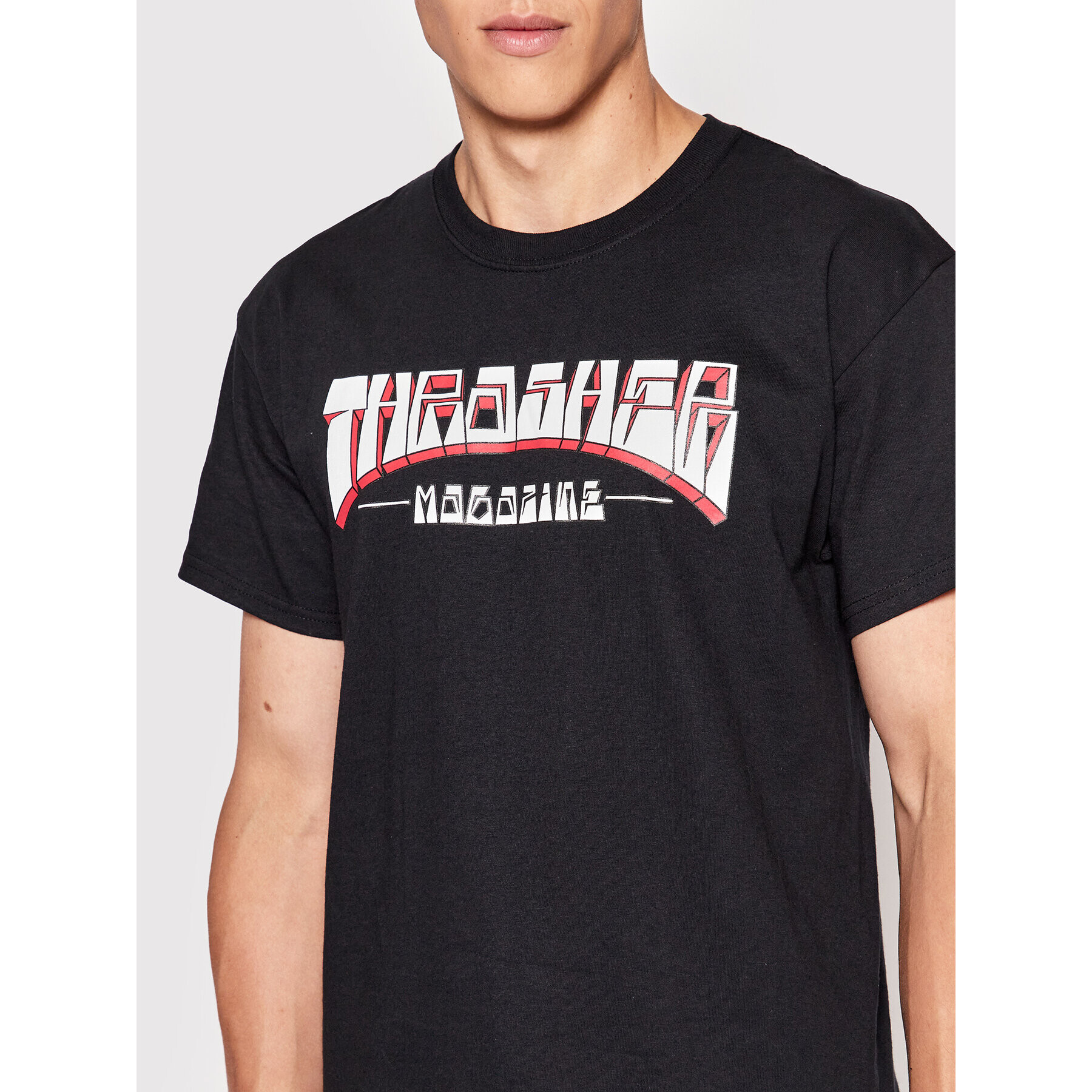 Thrasher Majica Firme Logo Črna Regular Fit - Pepit.si