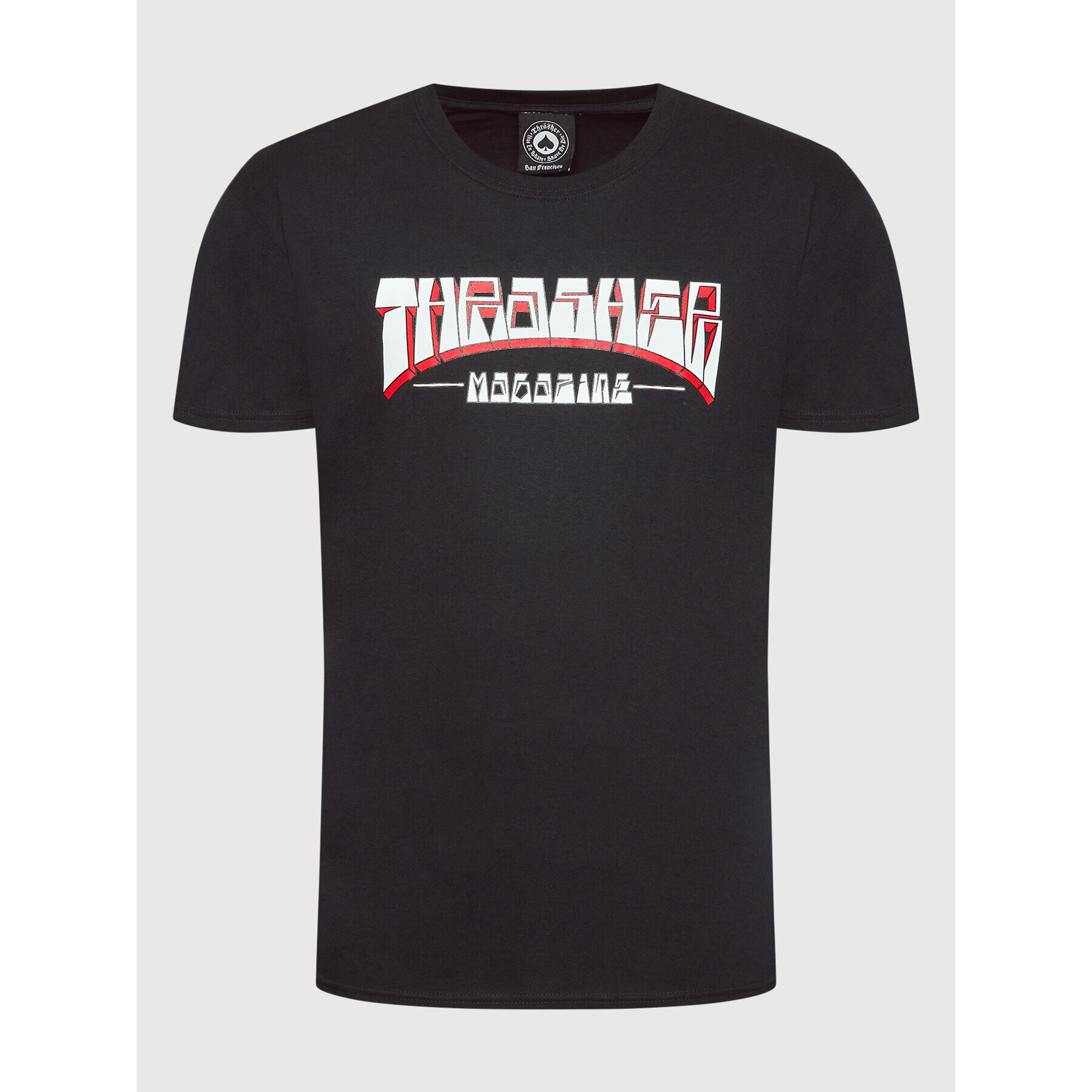 Thrasher Majica Firme Logo Črna Regular Fit - Pepit.si