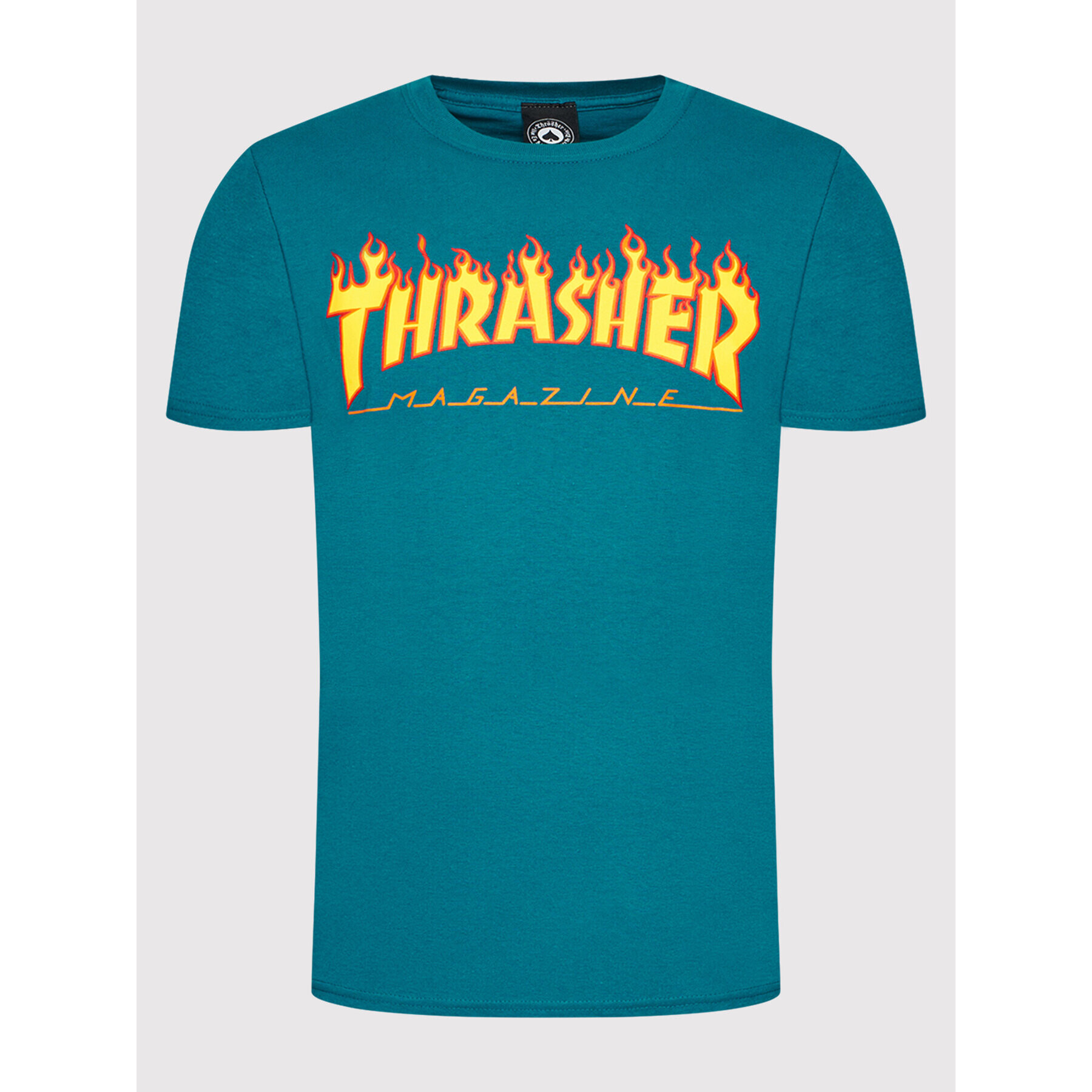 Thrasher Majica Flame Modra Regular Fit - Pepit.si