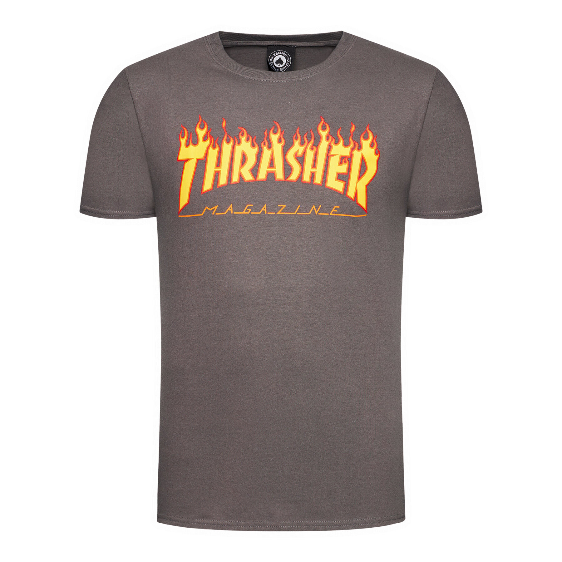 Thrasher Majica Flame Siva Regular Fit - Pepit.si