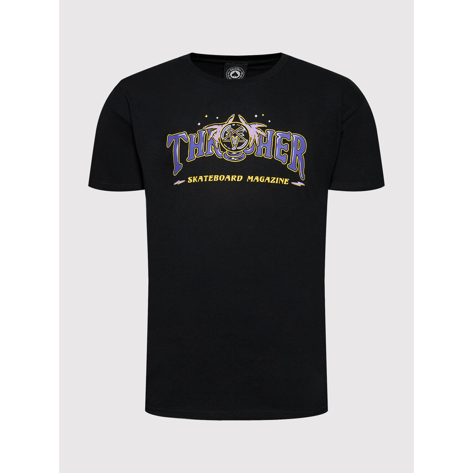 Thrasher Majica Fortune Logo Črna Regular Fit - Pepit.si