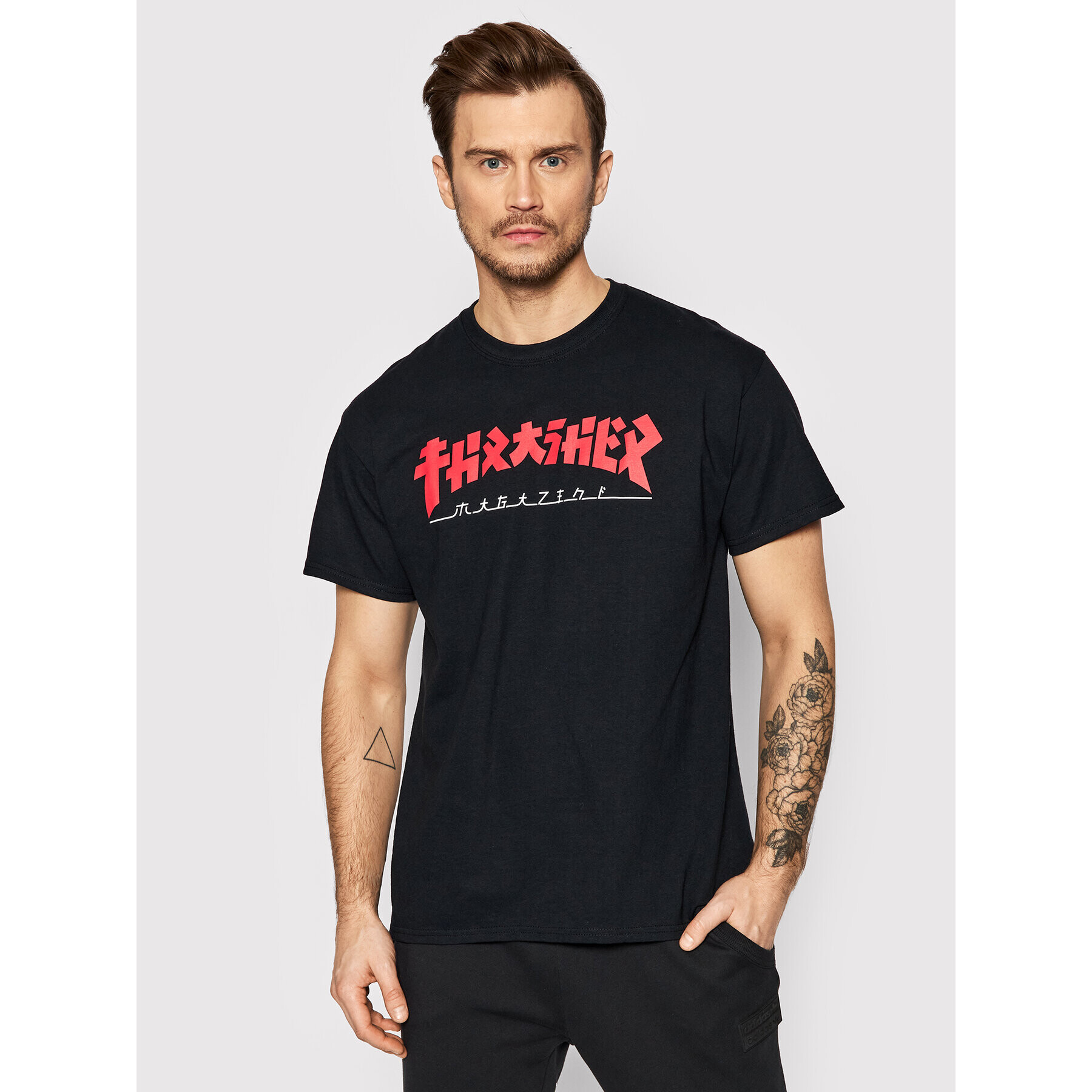 Thrasher Majica Godzilla Črna Regular Fit - Pepit.si