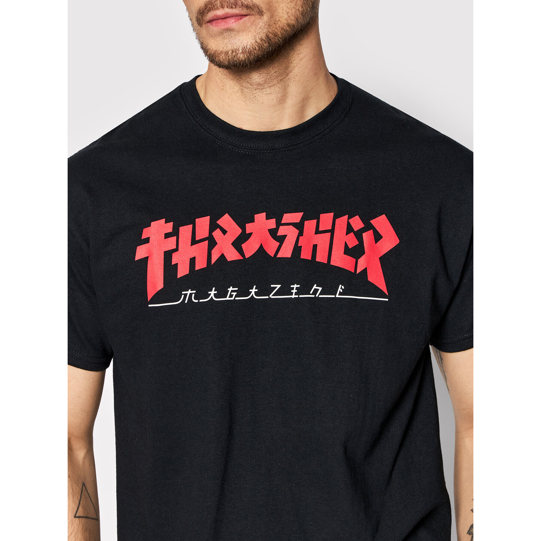 Thrasher Majica Godzilla Črna Regular Fit - Pepit.si