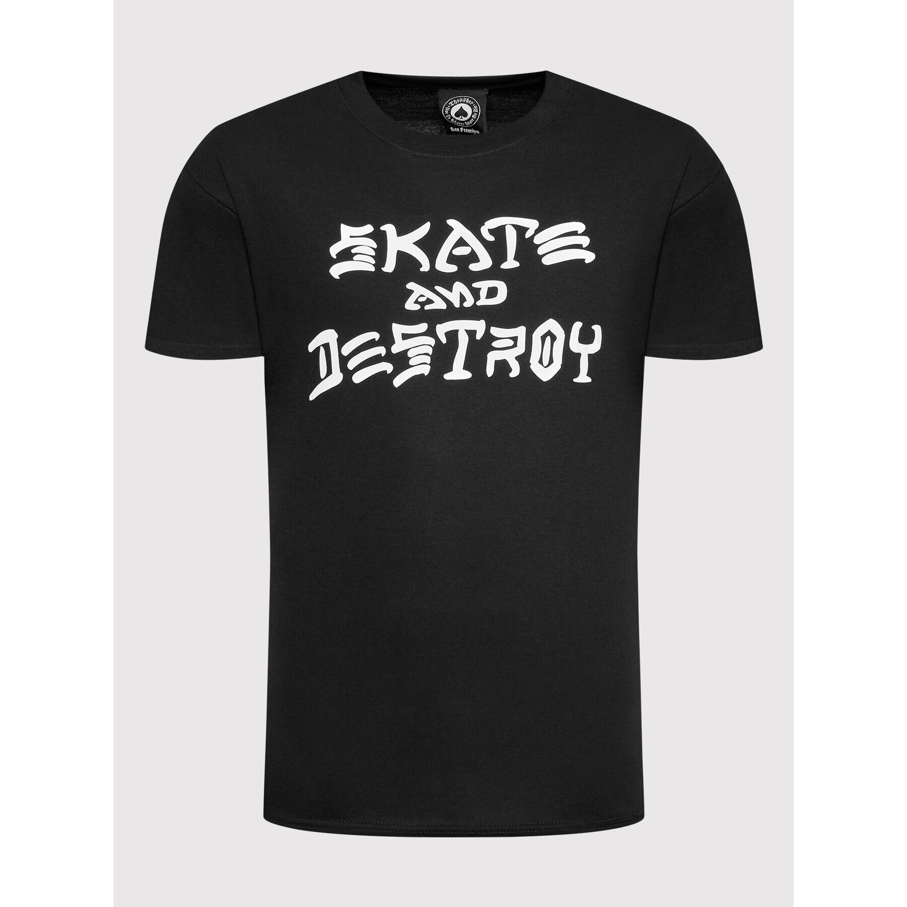 Thrasher Majica Skate And Destroy Črna Regular Fit - Pepit.si