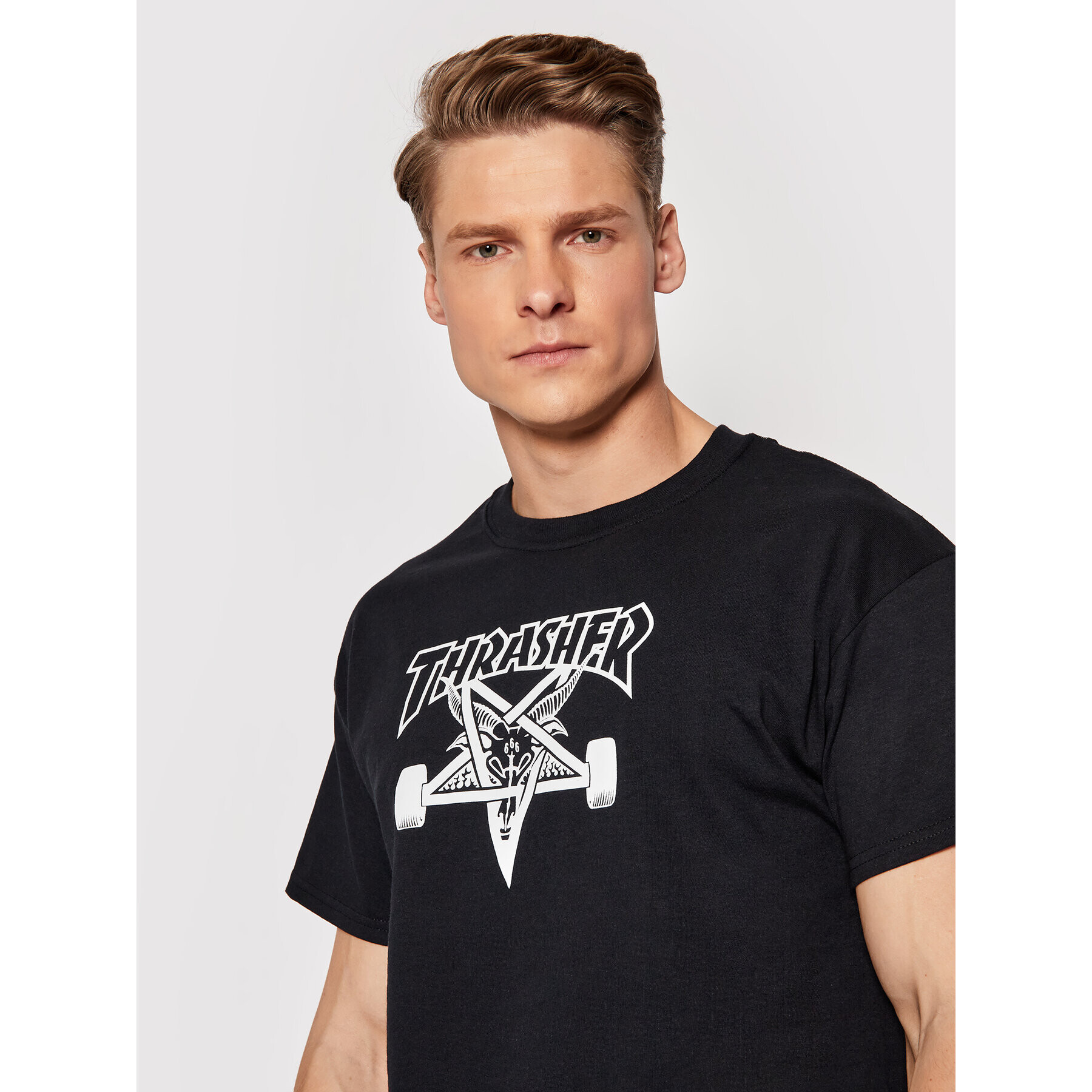 Thrasher Majica Skategoat Črna Regular Fit - Pepit.si