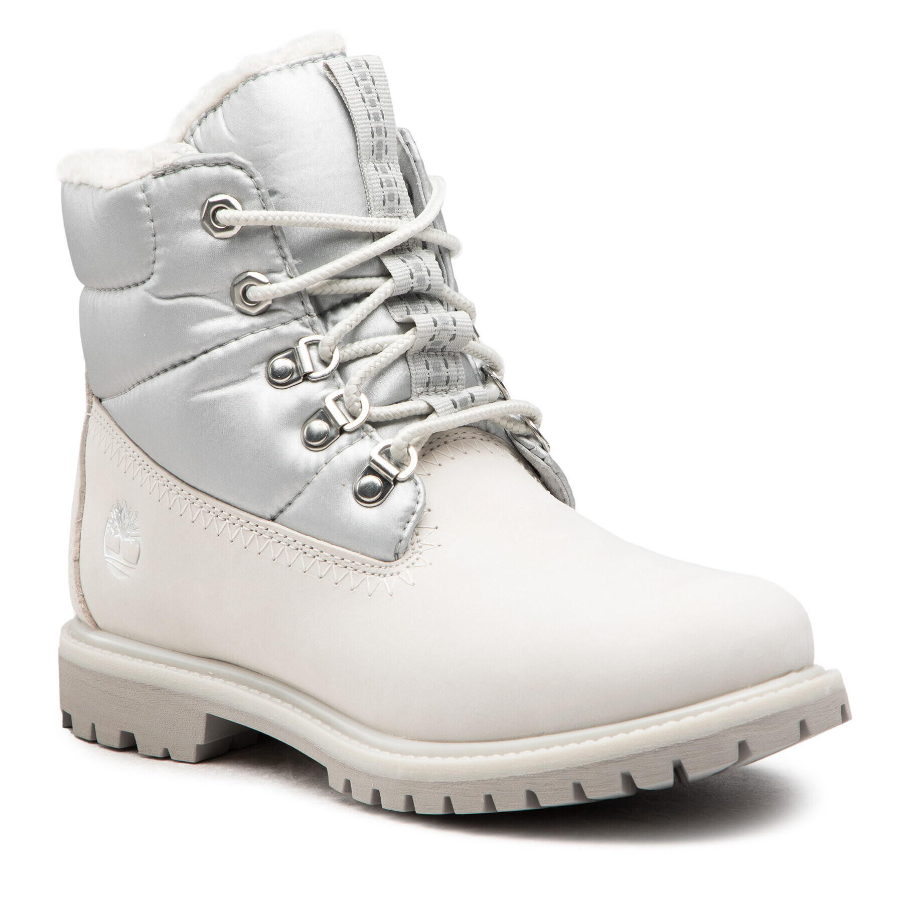 Timberland Pohodni čevlji 6'' Prem Puffer Bt Wp TB0A44WJ143 Siva - Pepit.si