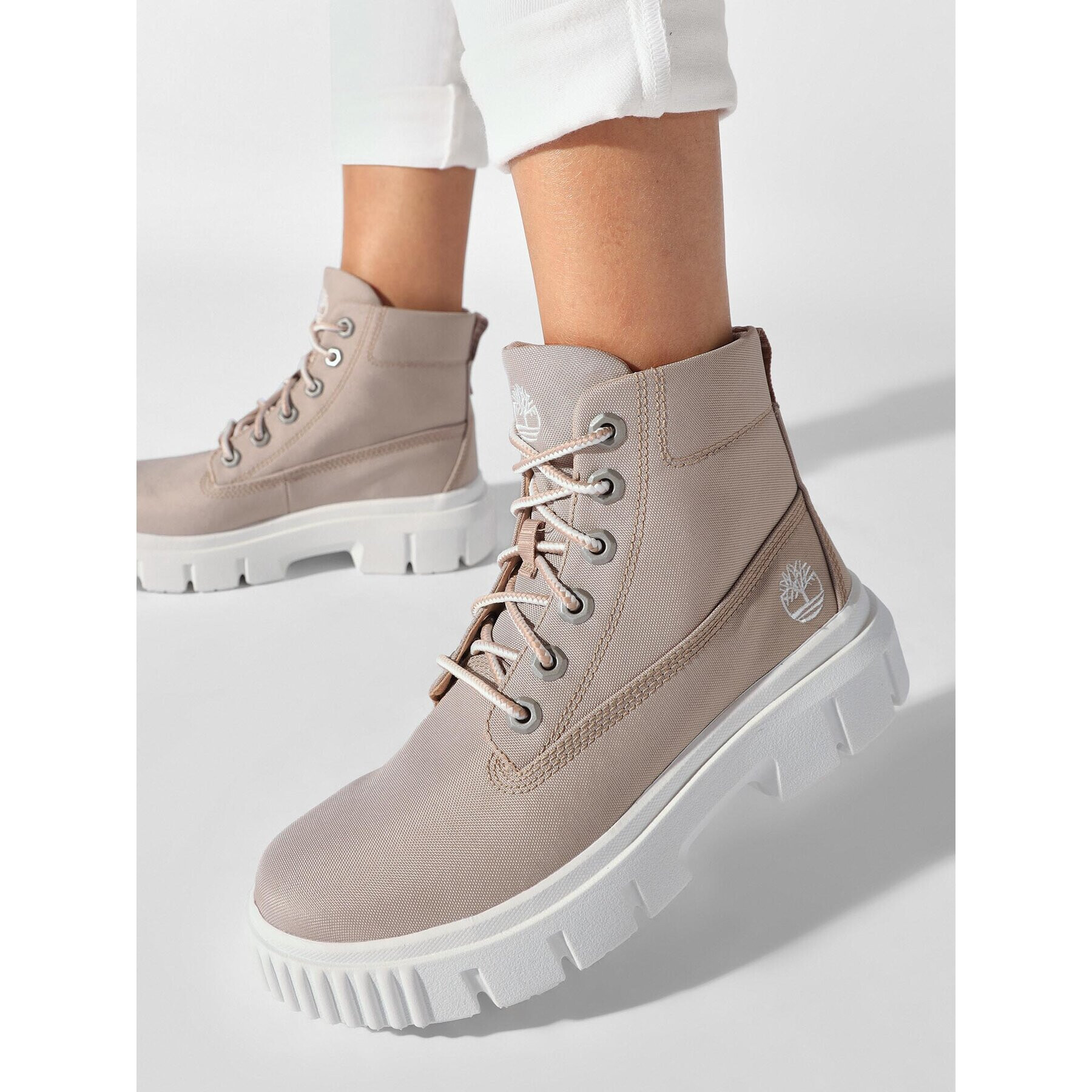 Timberland Pohodni čevlji Greyfield Fabric Boot TB0A2JGD2691 Bež - Pepit.si