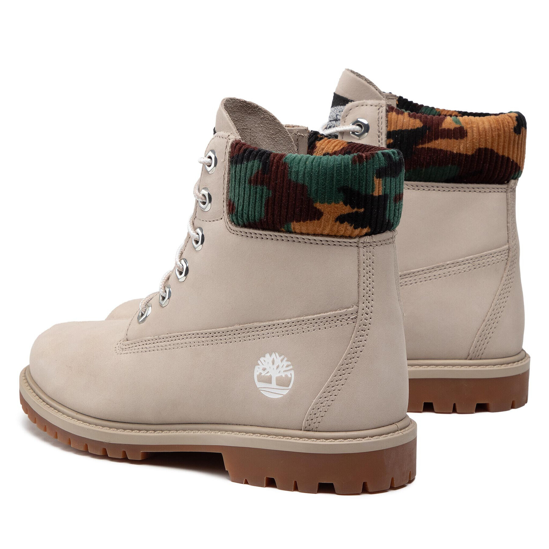 Timberland Pohodni čevlji Heritage 6 In Waterproof Boot TB0A2M83K511 Siva - Pepit.si