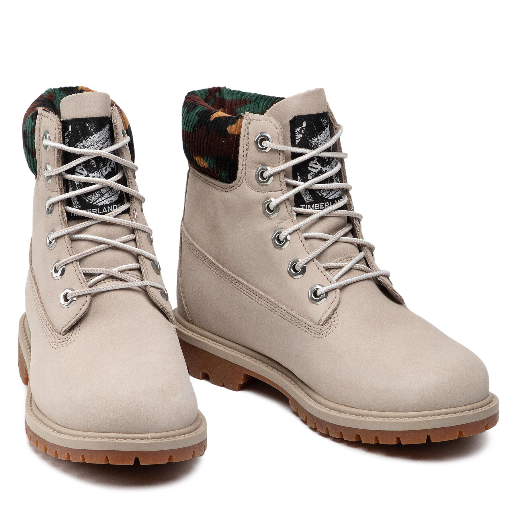 Timberland Pohodni čevlji Heritage 6 In Waterproof Boot TB0A2M83K511 Siva - Pepit.si