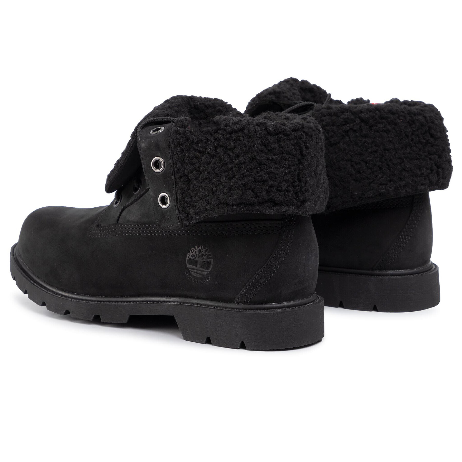 Timberland Pohodni čevlji Linden Woods Wp Fleece Fold Down TB0A1QST001 Črna - Pepit.si