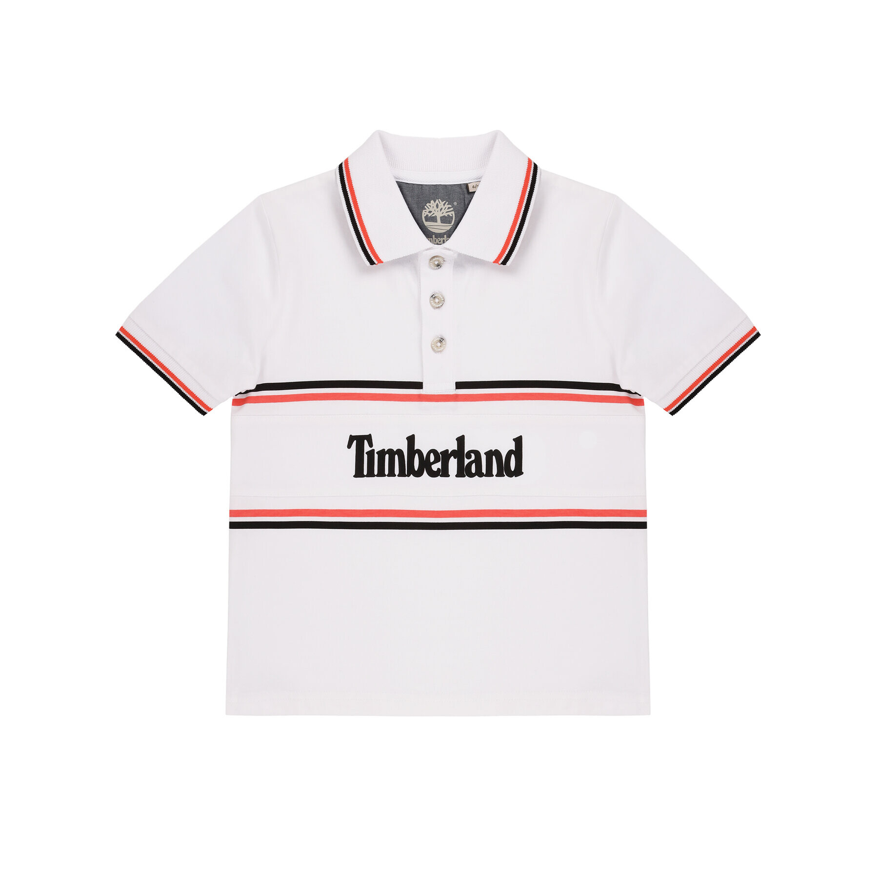 Timberland Polo majica T25Q83 D Bela Regular Fit - Pepit.si