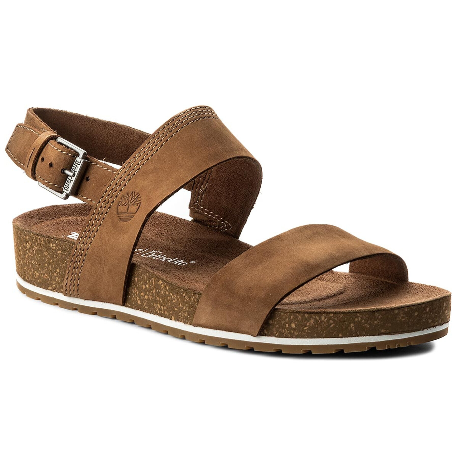 Timberland Sandali Malibu Waves 2Band Sandal A1MQG/TB0A1MQGF131 Rjava - Pepit.si