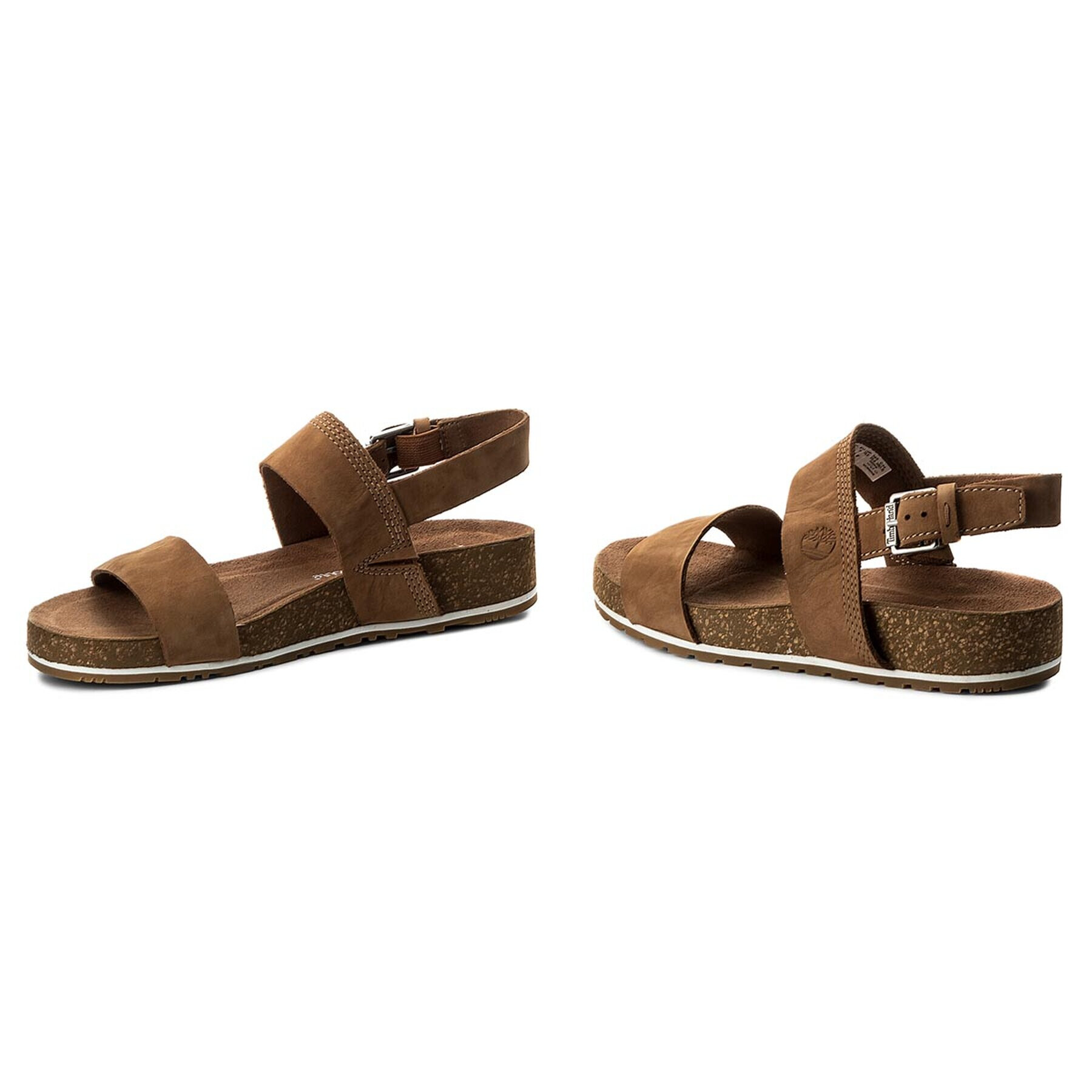 Timberland Sandali Malibu Waves 2Band Sandal A1MQG/TB0A1MQGF131 Rjava - Pepit.si