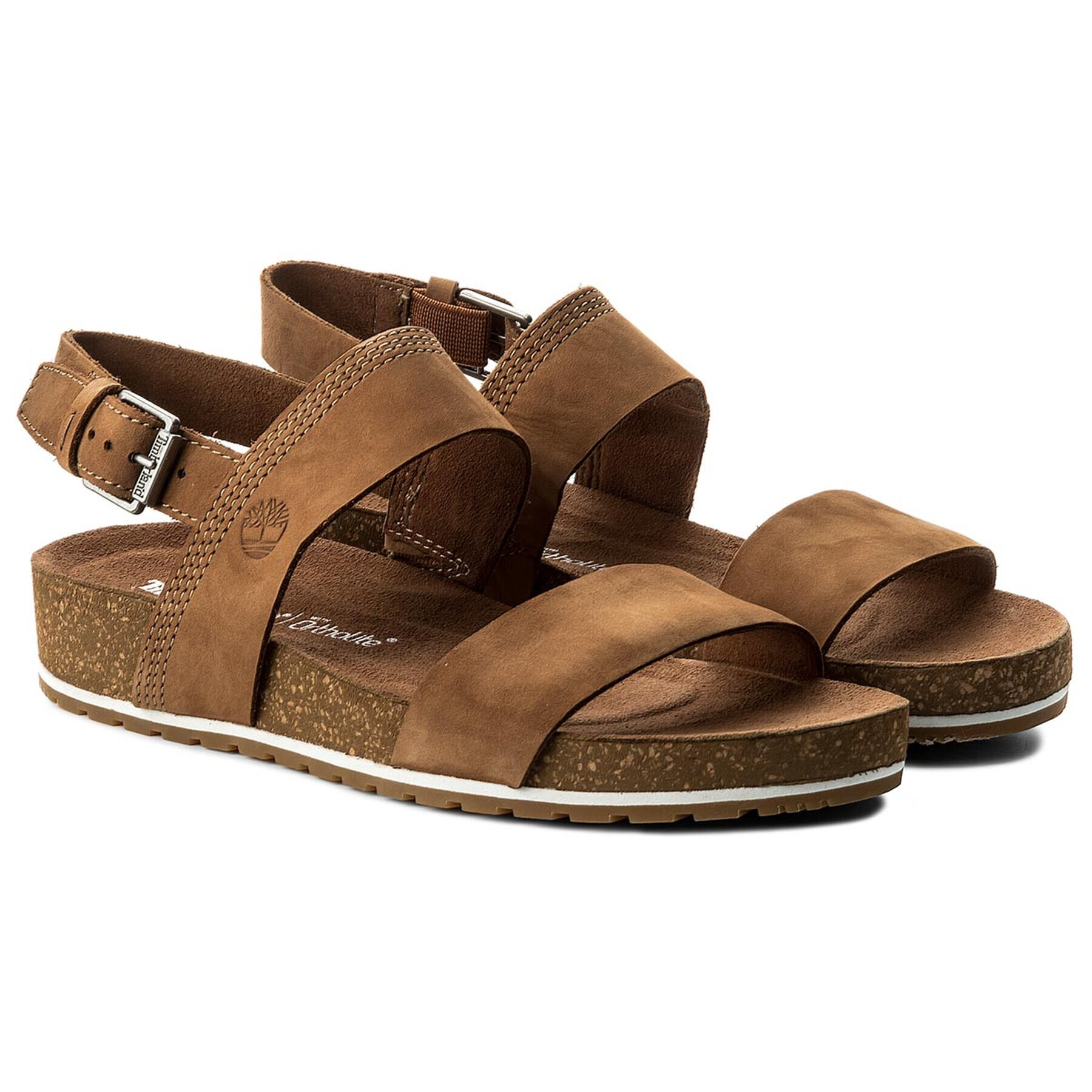 Timberland Sandali Malibu Waves 2Band Sandal A1MQG/TB0A1MQGF131 Rjava - Pepit.si