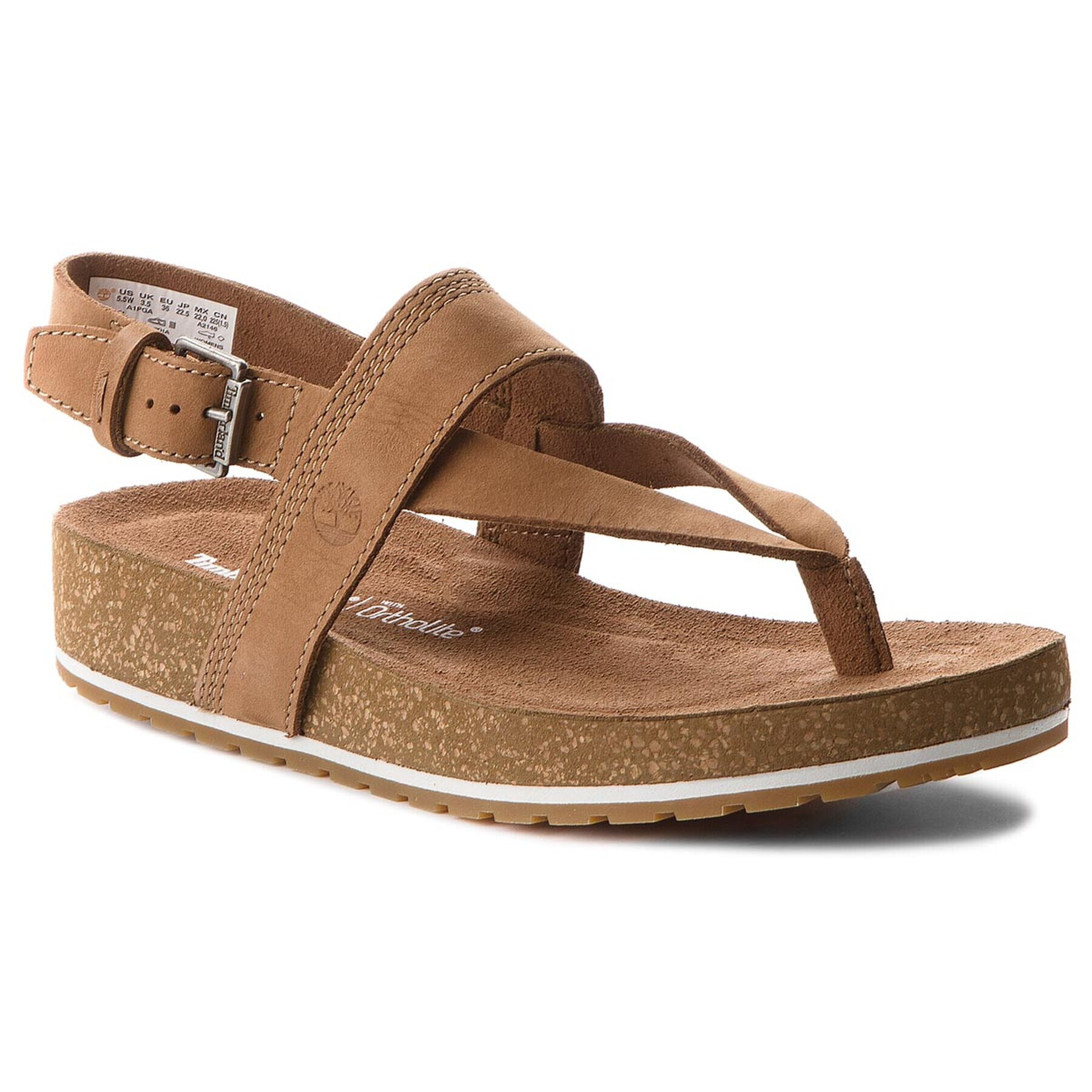 Timberland Sandali Malibu Waves Thong A1PGA/TB0A1PGAF131 Rjava - Pepit.si