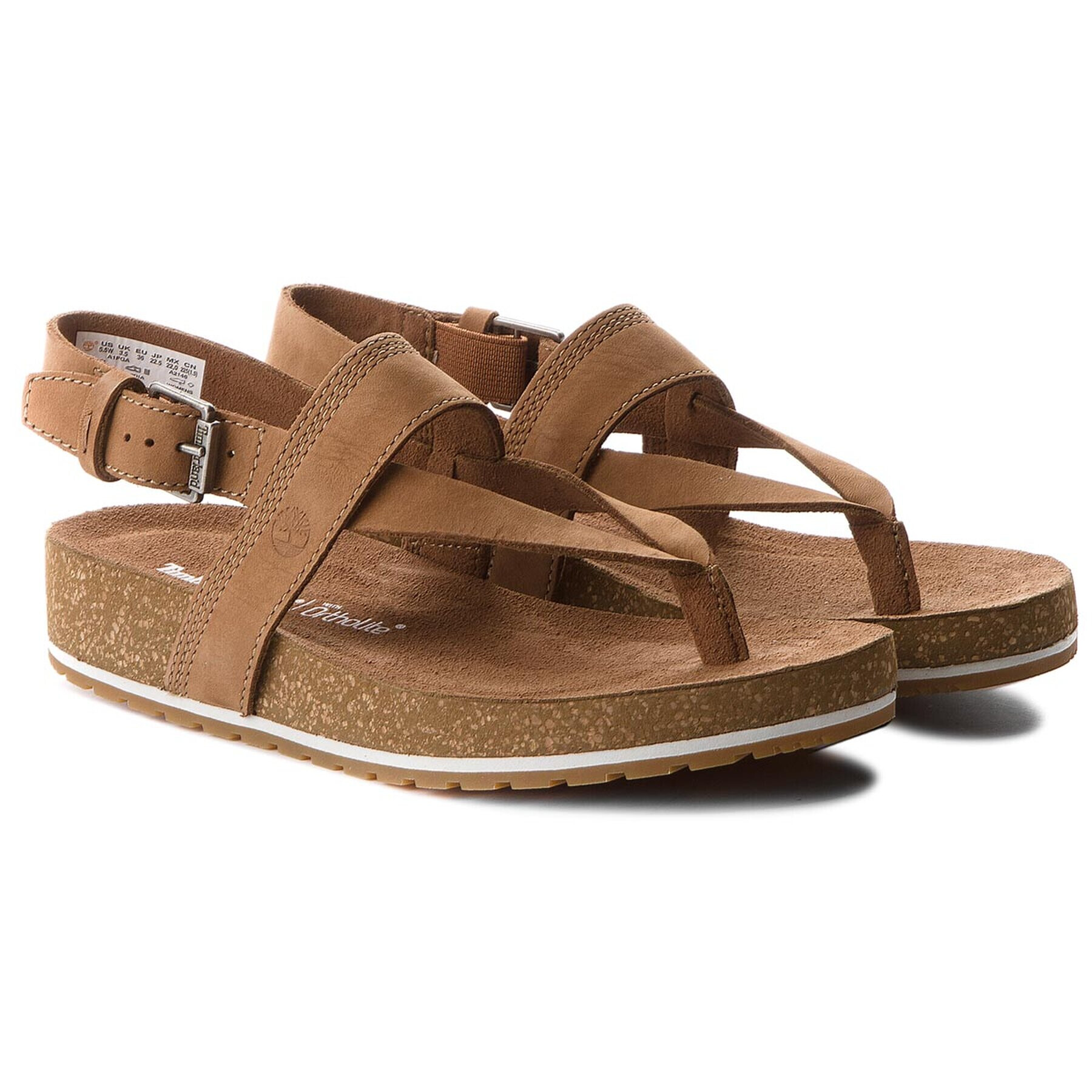 Timberland Sandali Malibu Waves Thong A1PGA/TB0A1PGAF131 Rjava - Pepit.si