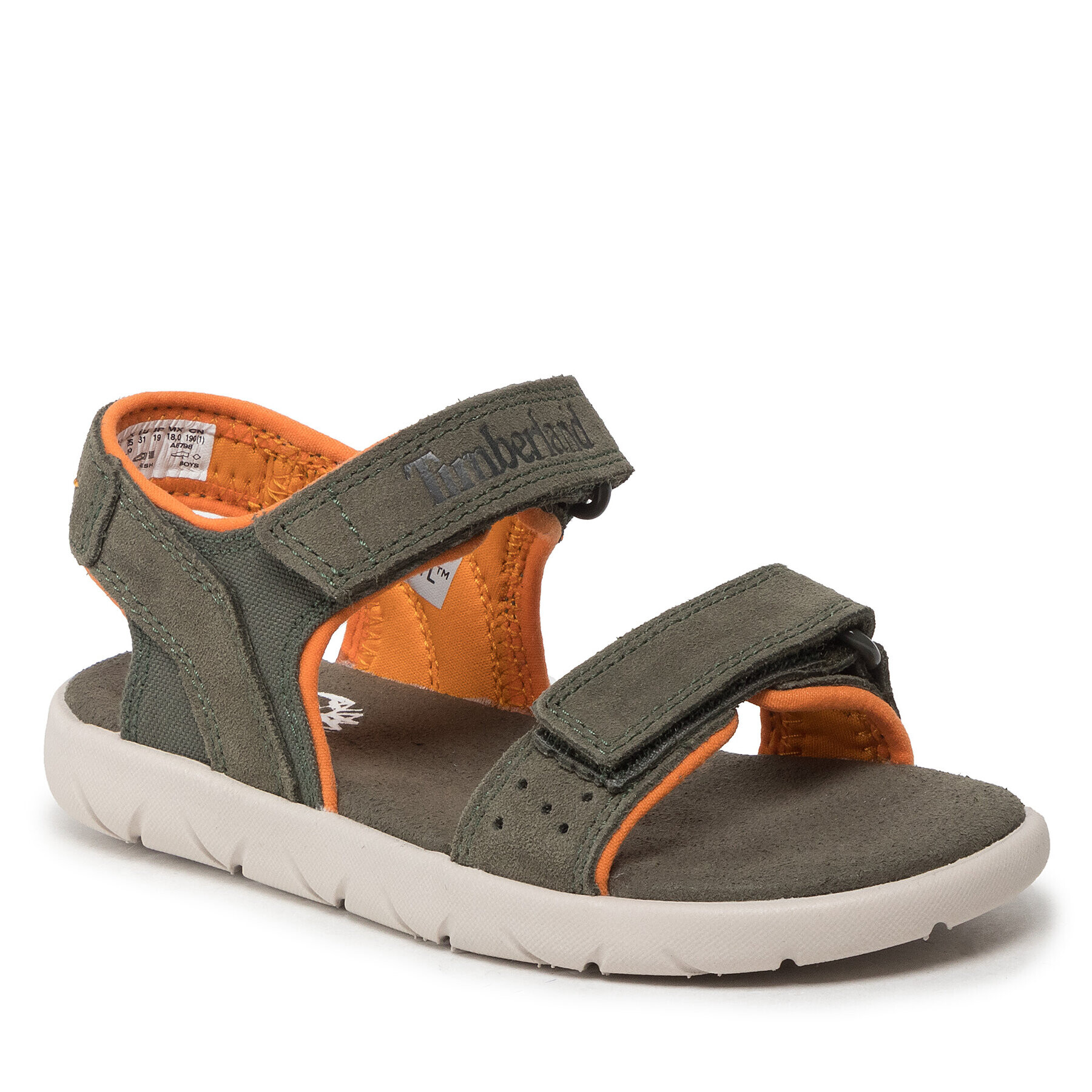 Timberland Sandali Nubble L/F2 Strp Sandal Basic TB0A2JFDA581 Zelena - Pepit.si