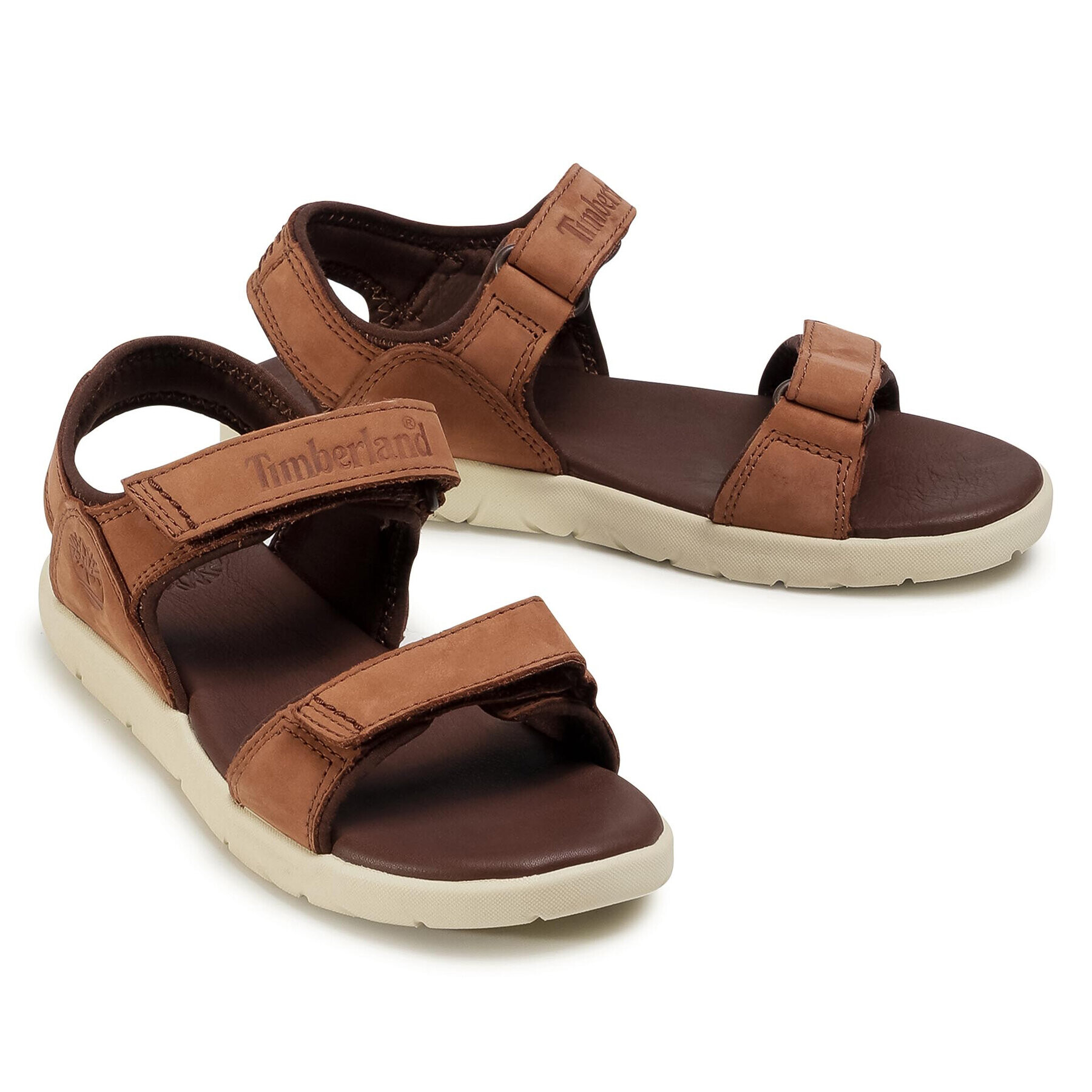 Timberland Sandali Nubble Sandal Lthr 2 Str TB0A1RAHA20 Rjava - Pepit.si