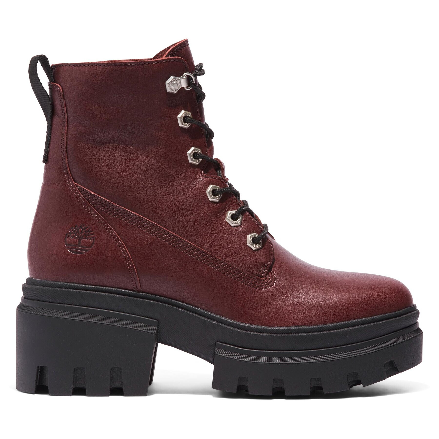 Timberland Škornji Everleigh Boot 6In Laceup TB0A41U6C601 Bordo rdeča - Pepit.si