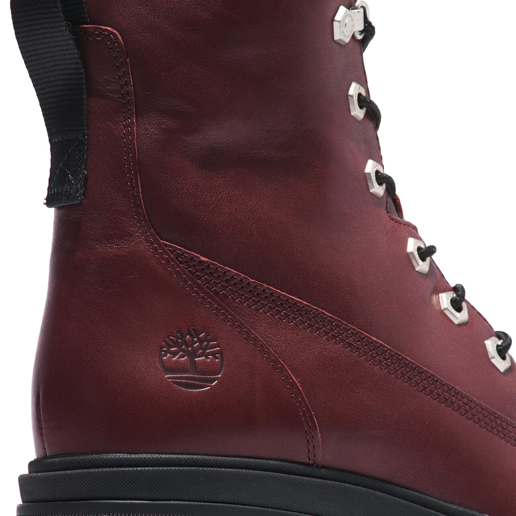 Timberland Škornji Everleigh Boot 6In Laceup TB0A41U6C601 Bordo rdeča - Pepit.si