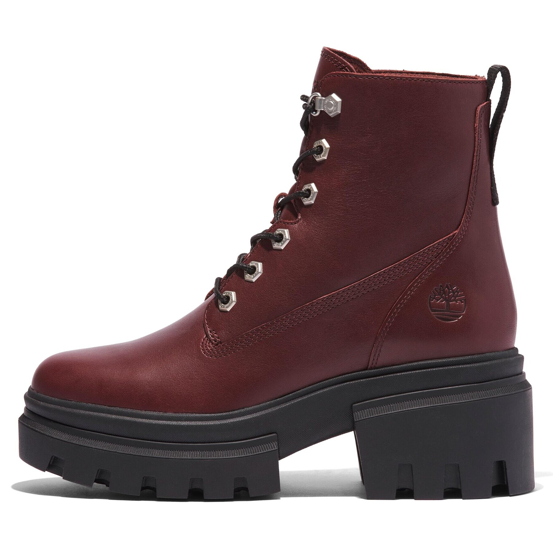 Timberland Škornji Everleigh Boot 6In Laceup TB0A41U6C601 Bordo rdeča - Pepit.si