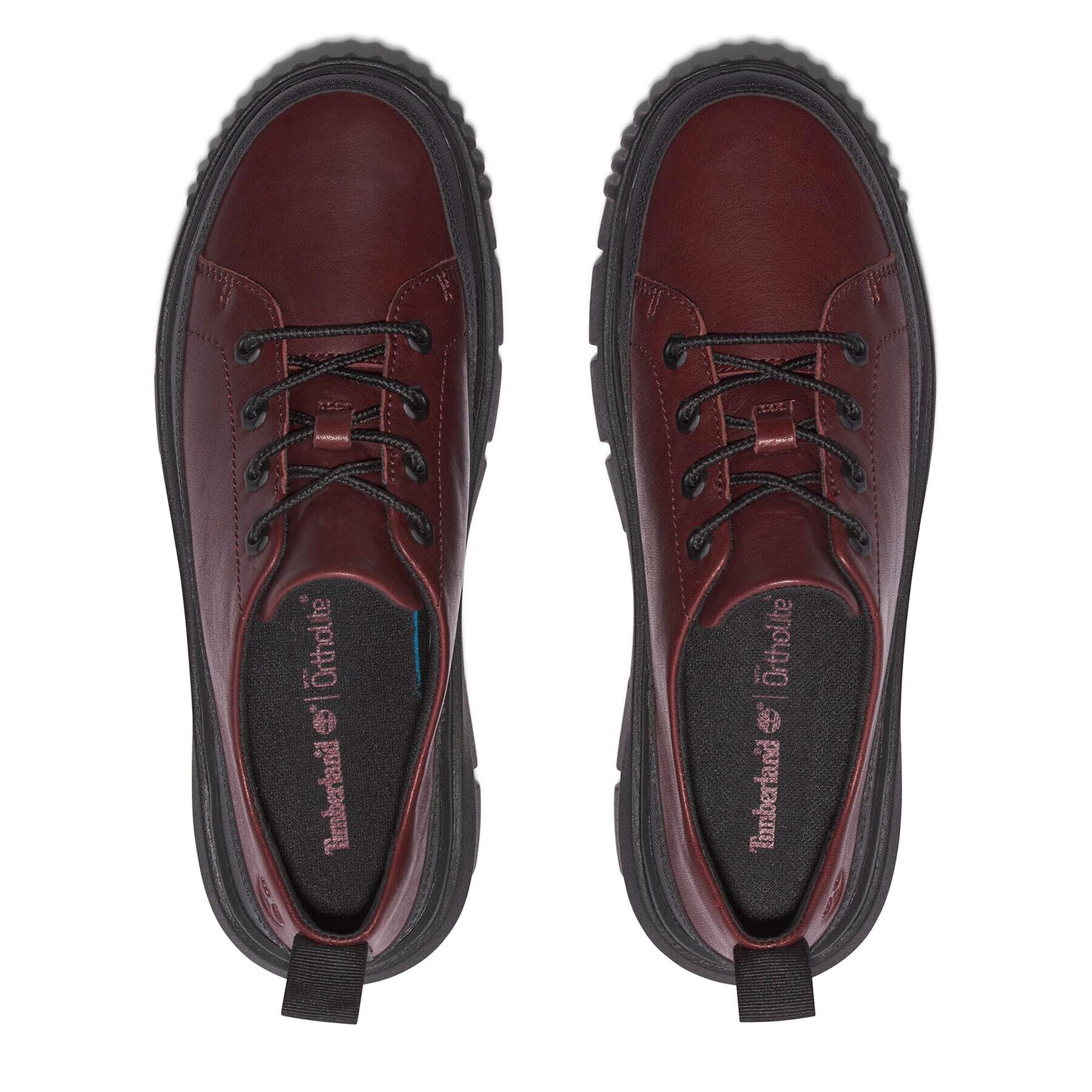 Timberland Superge Greyfield Leather Ox TB0A5ZECC601 Bordo rdeča - Pepit.si