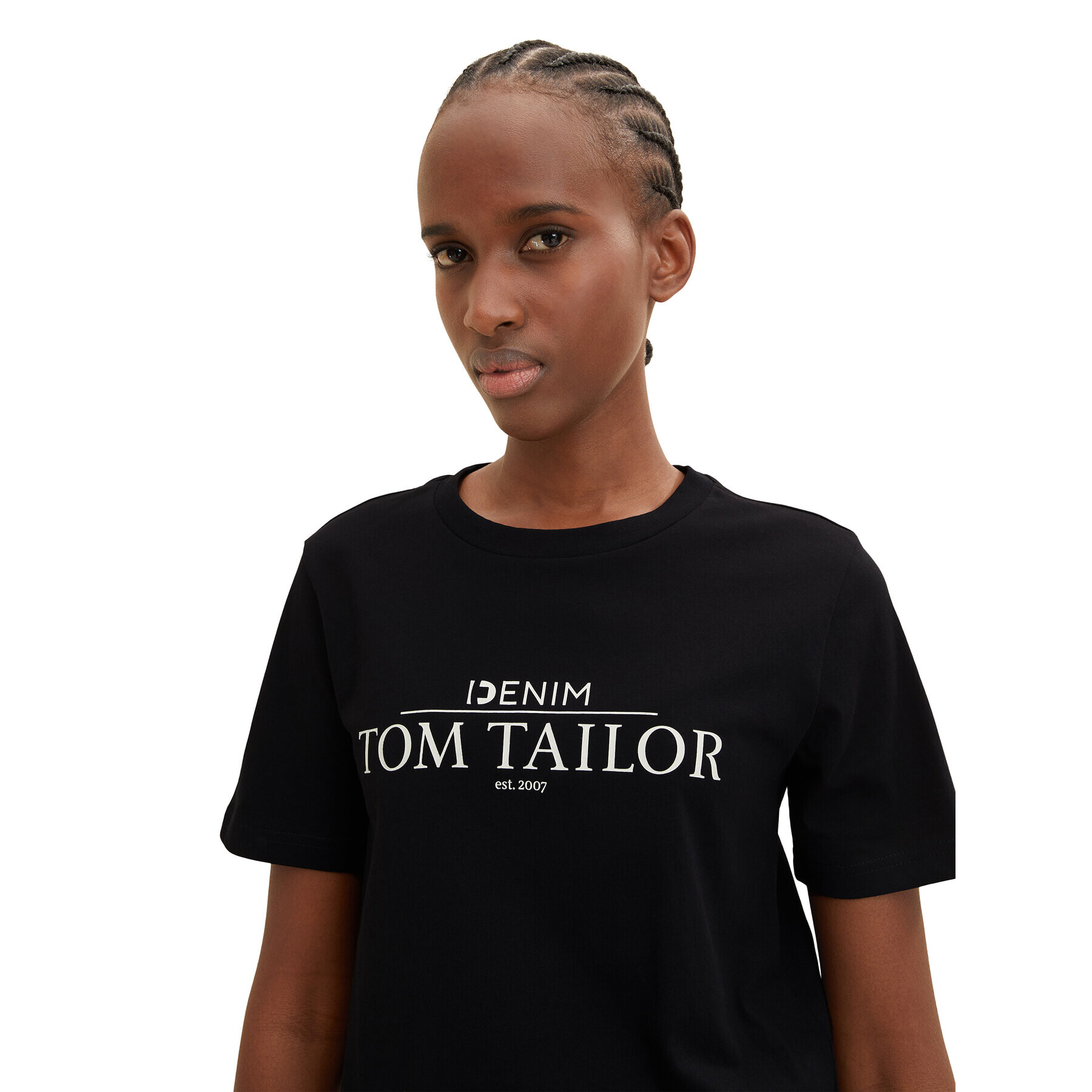 Tom Tailor Denim Majica 1035362 Črna - Pepit.si