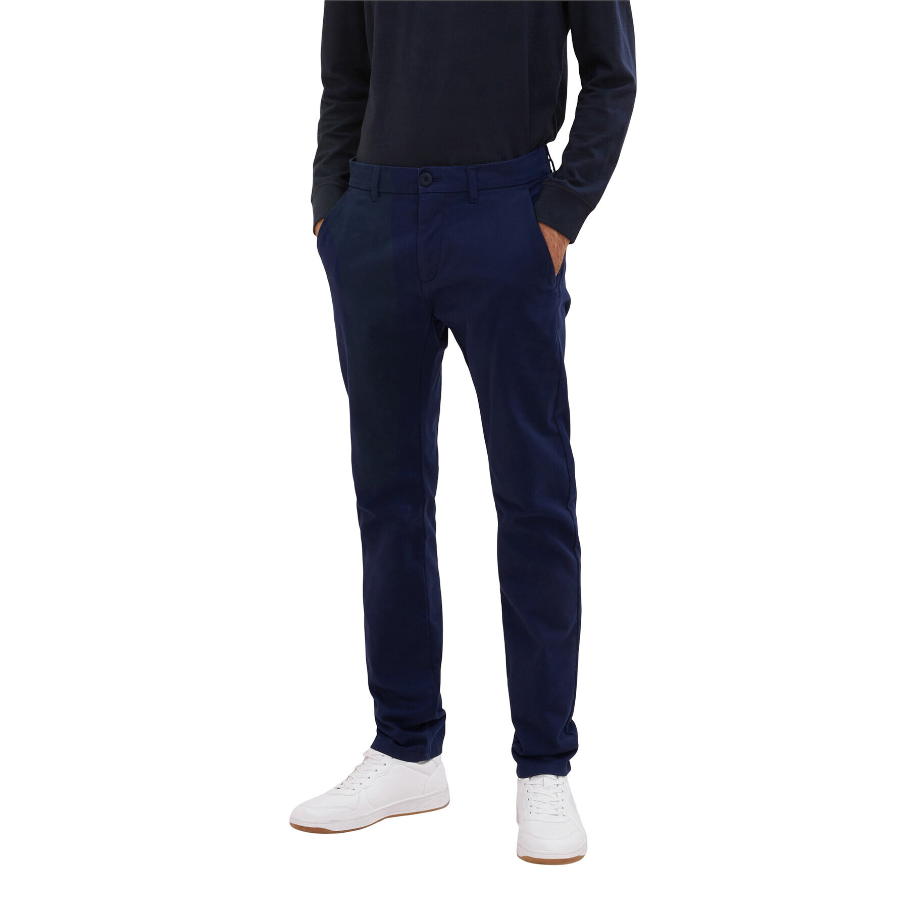 Tom Tailor Hlače iz tkanine 1033877 Modra Regular Fit - Pepit.si