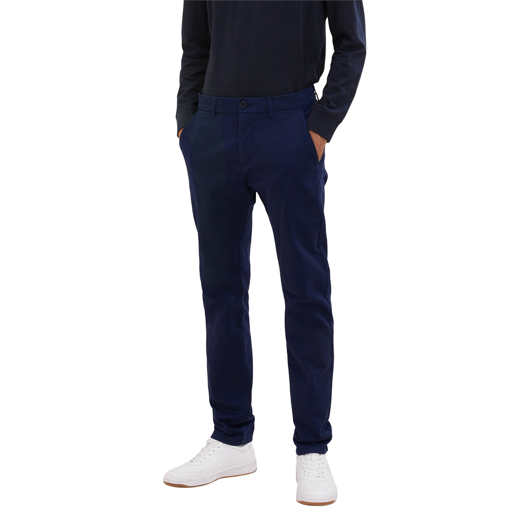 Tom Tailor Hlače iz tkanine 1033877 Modra Regular Fit - Pepit.si