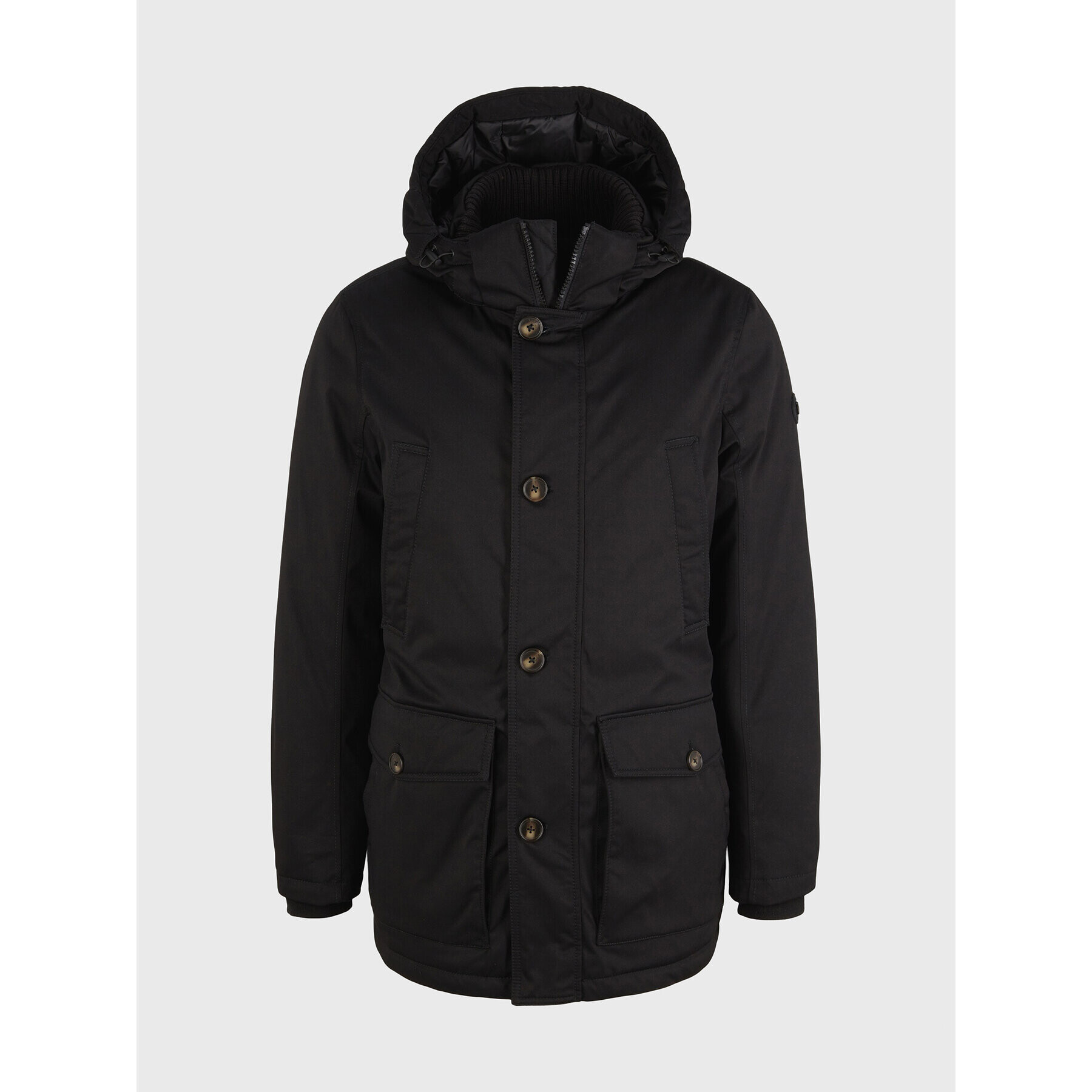 Tom Tailor Parka 1032495 Črna Regular Fit - Pepit.si