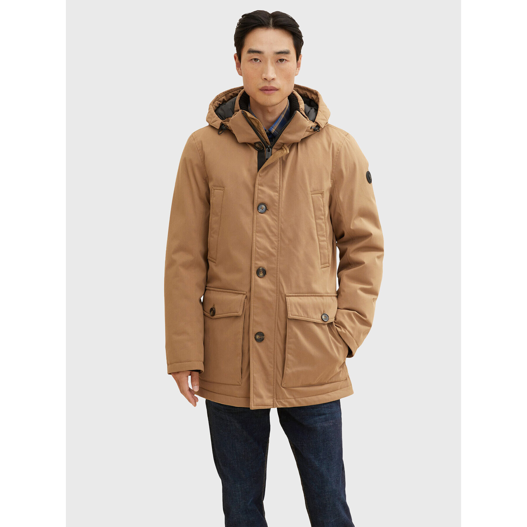 Tom Tailor Parka 1032495 Rjava Regular Fit - Pepit.si