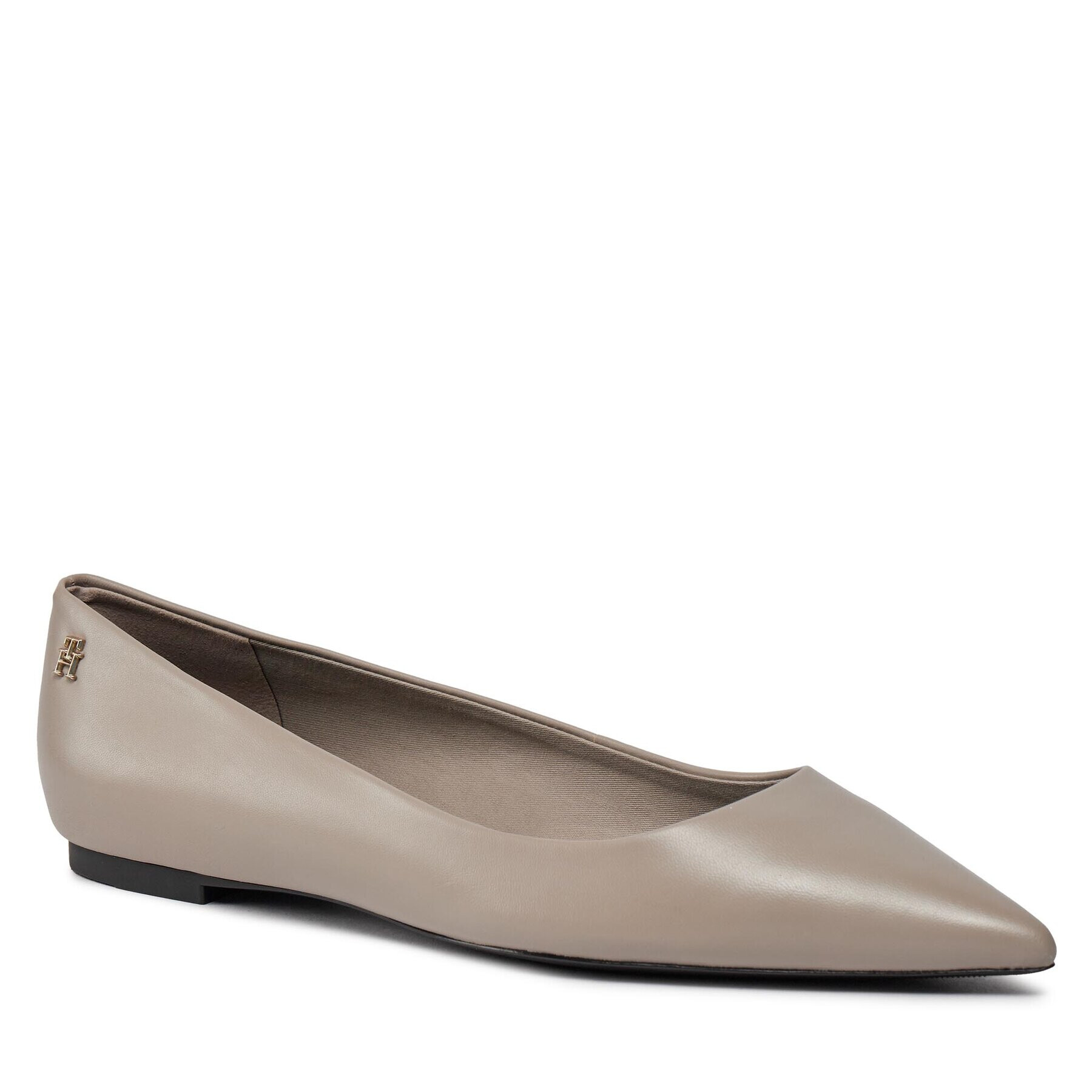 Tommy Hilfiger Balerinke Essential Pointed Ballerina FW0FW07863 Siva - Pepit.si