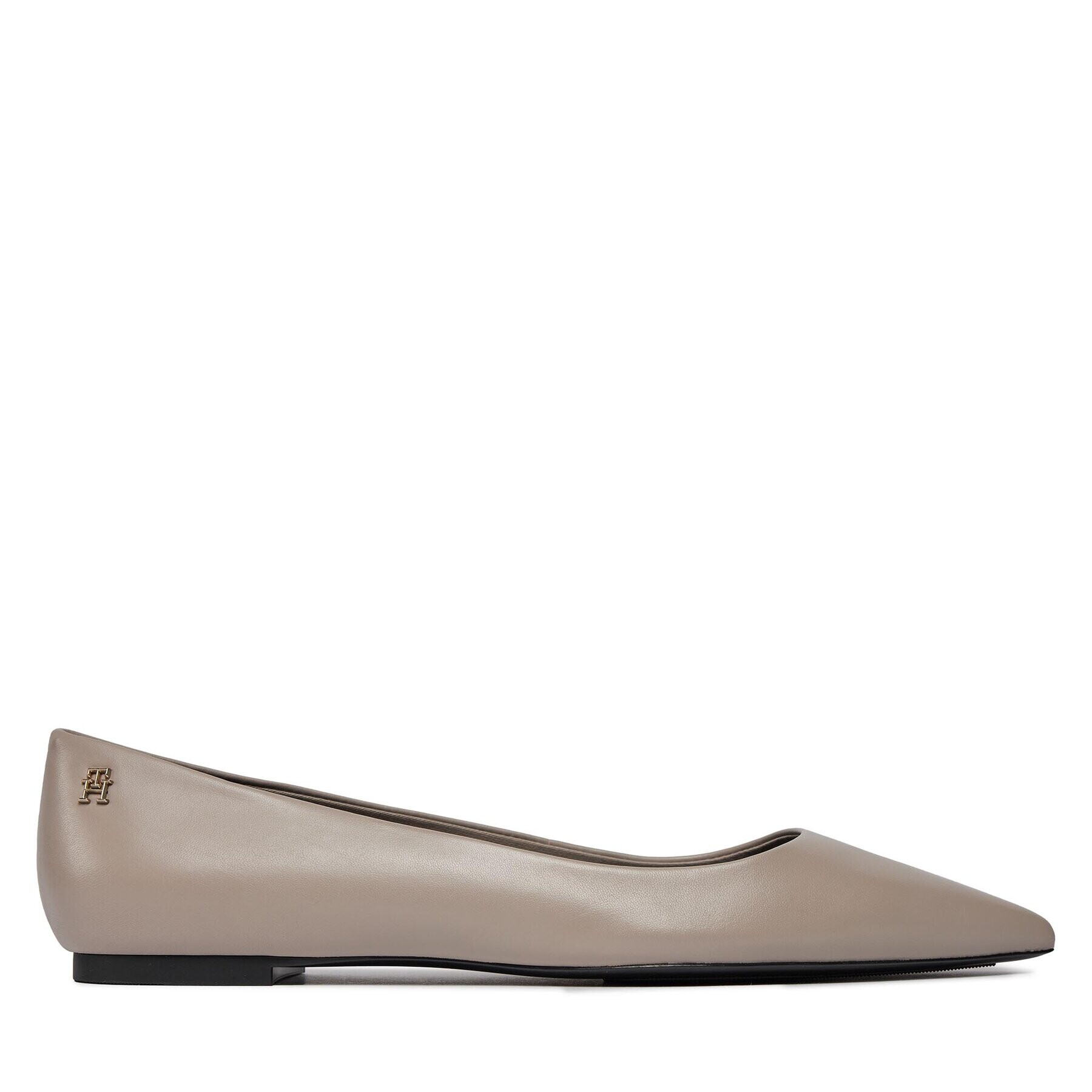 Tommy Hilfiger Balerinke Essential Pointed Ballerina FW0FW07863 Siva - Pepit.si