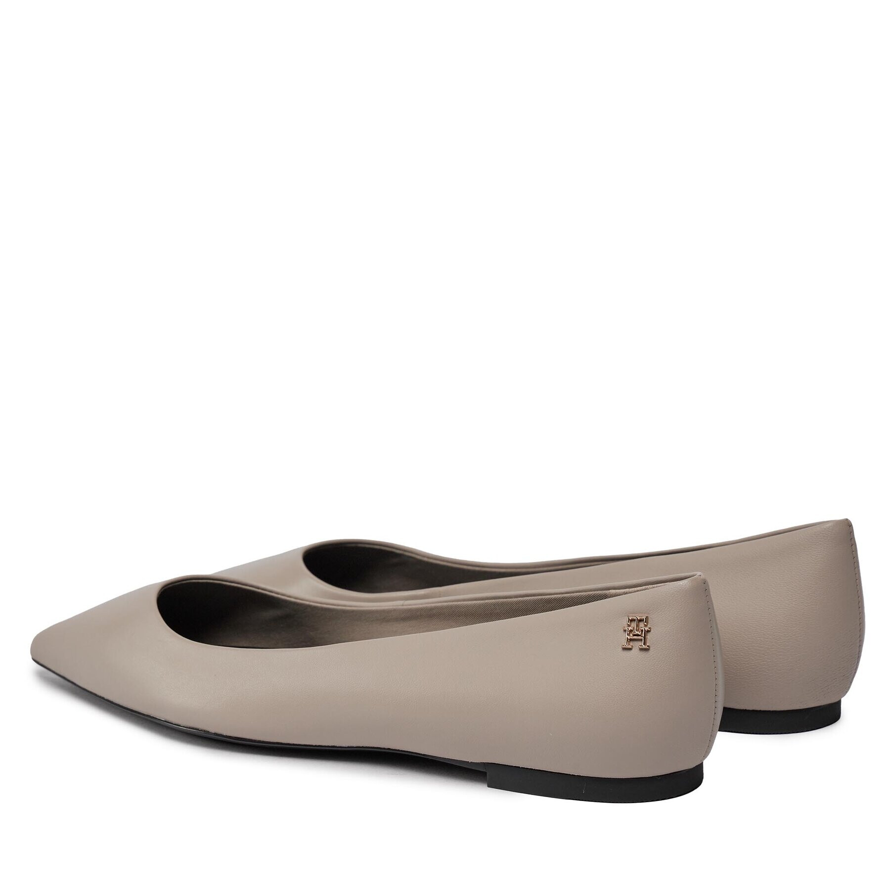 Tommy Hilfiger Balerinke Essential Pointed Ballerina FW0FW07863 Siva - Pepit.si