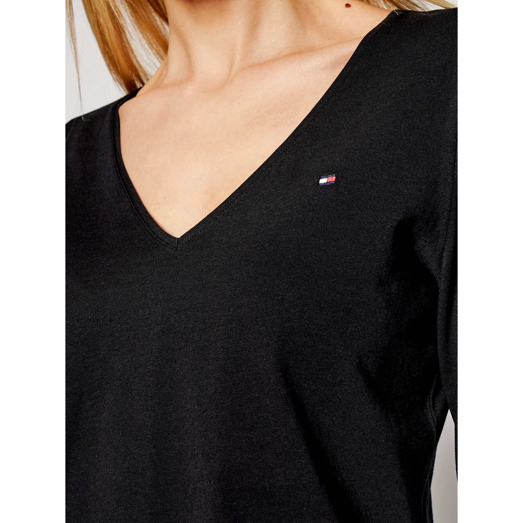 Tommy Hilfiger Bluza Classic WW0WW30489 Črna Regular Fit - Pepit.si