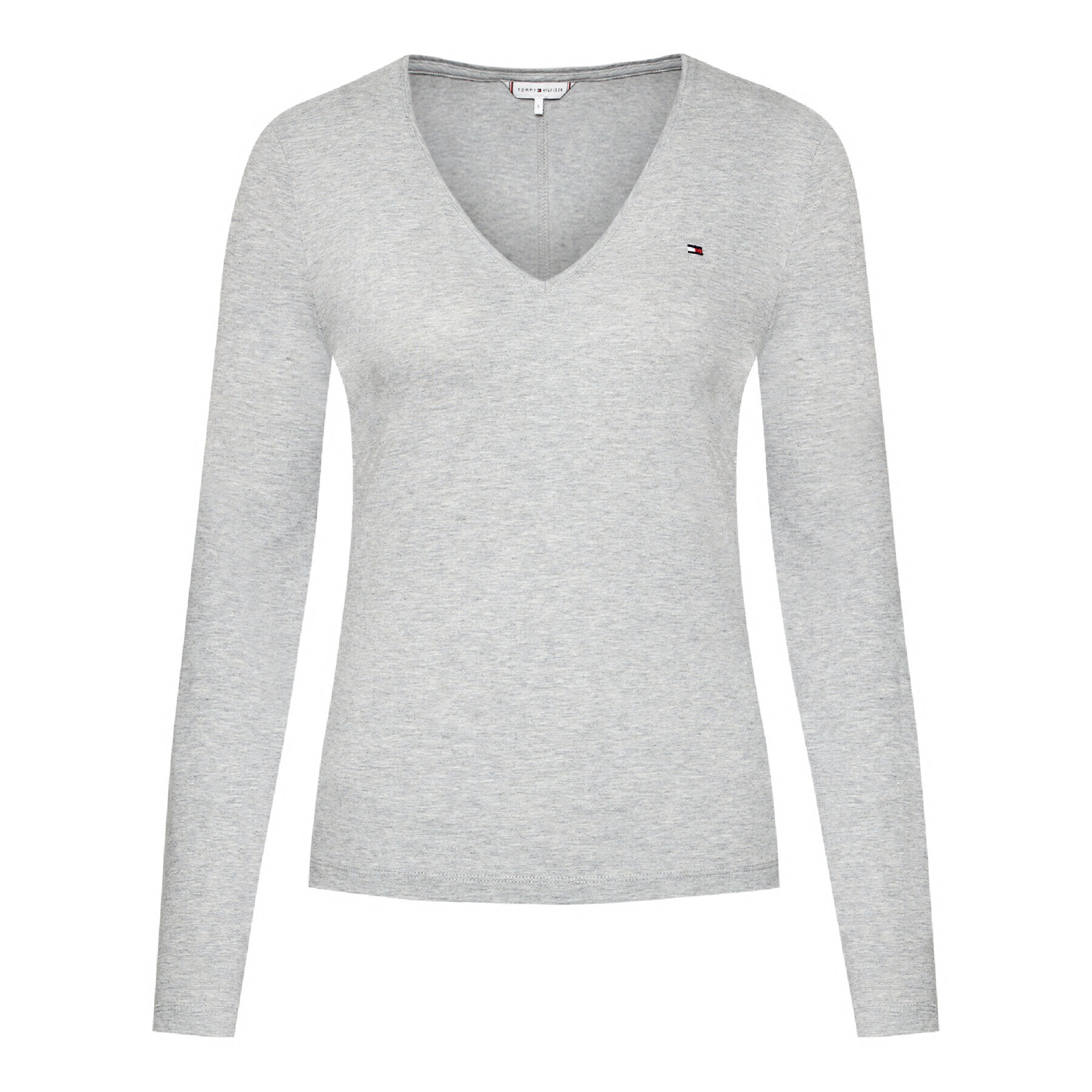 Tommy Hilfiger Bluza Classic WW0WW30489 Siva Regular Fit - Pepit.si