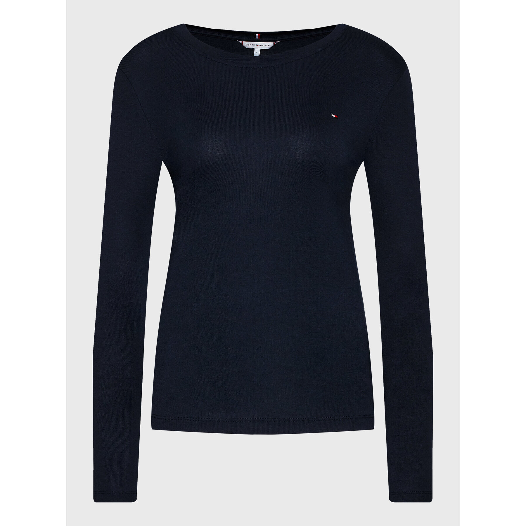 Tommy Hilfiger Bluza New Cosy WW0WW36602 Mornarsko modra Slim Fit - Pepit.si