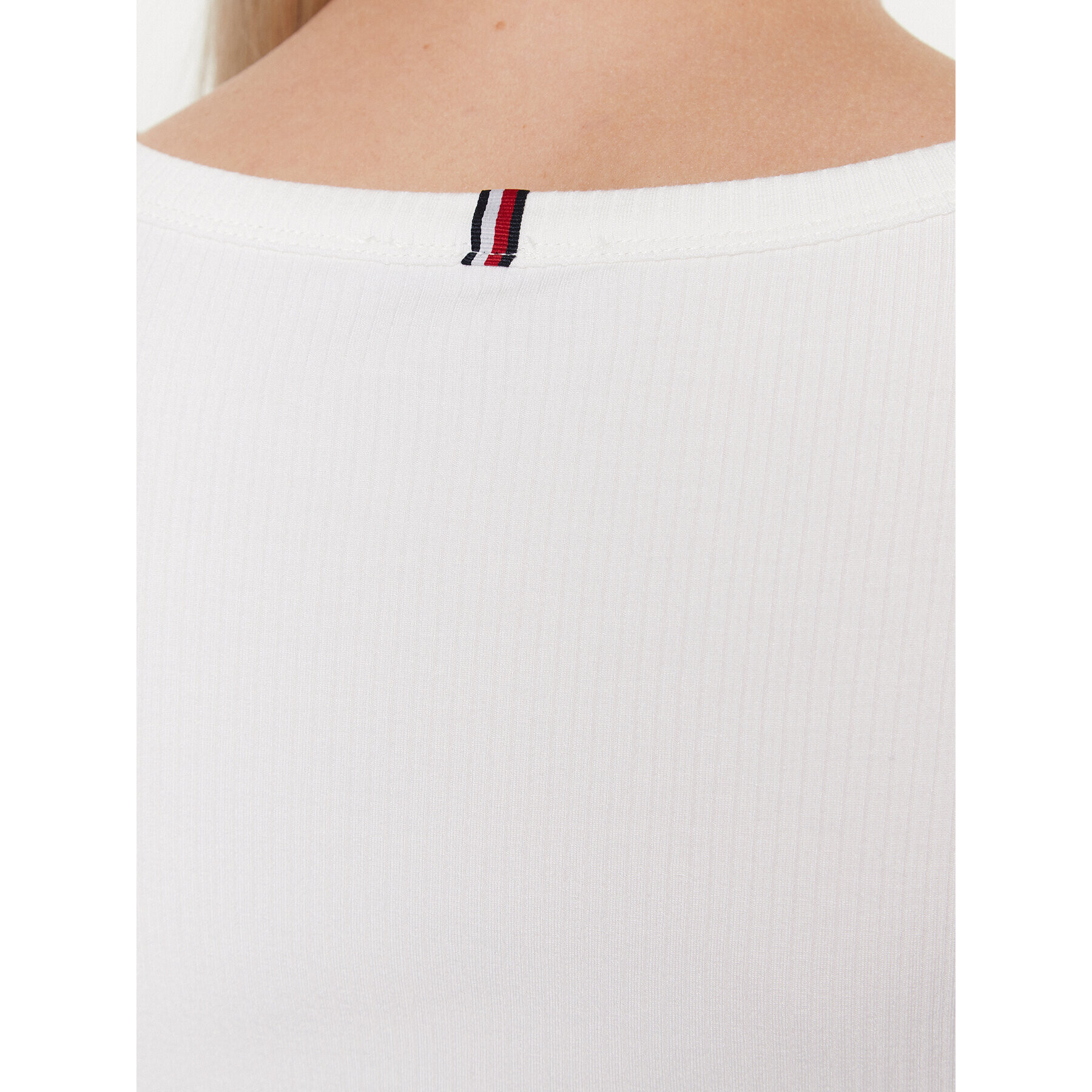 Tommy Hilfiger Bluza WW0WW38869 Bela Slim Fit - Pepit.si