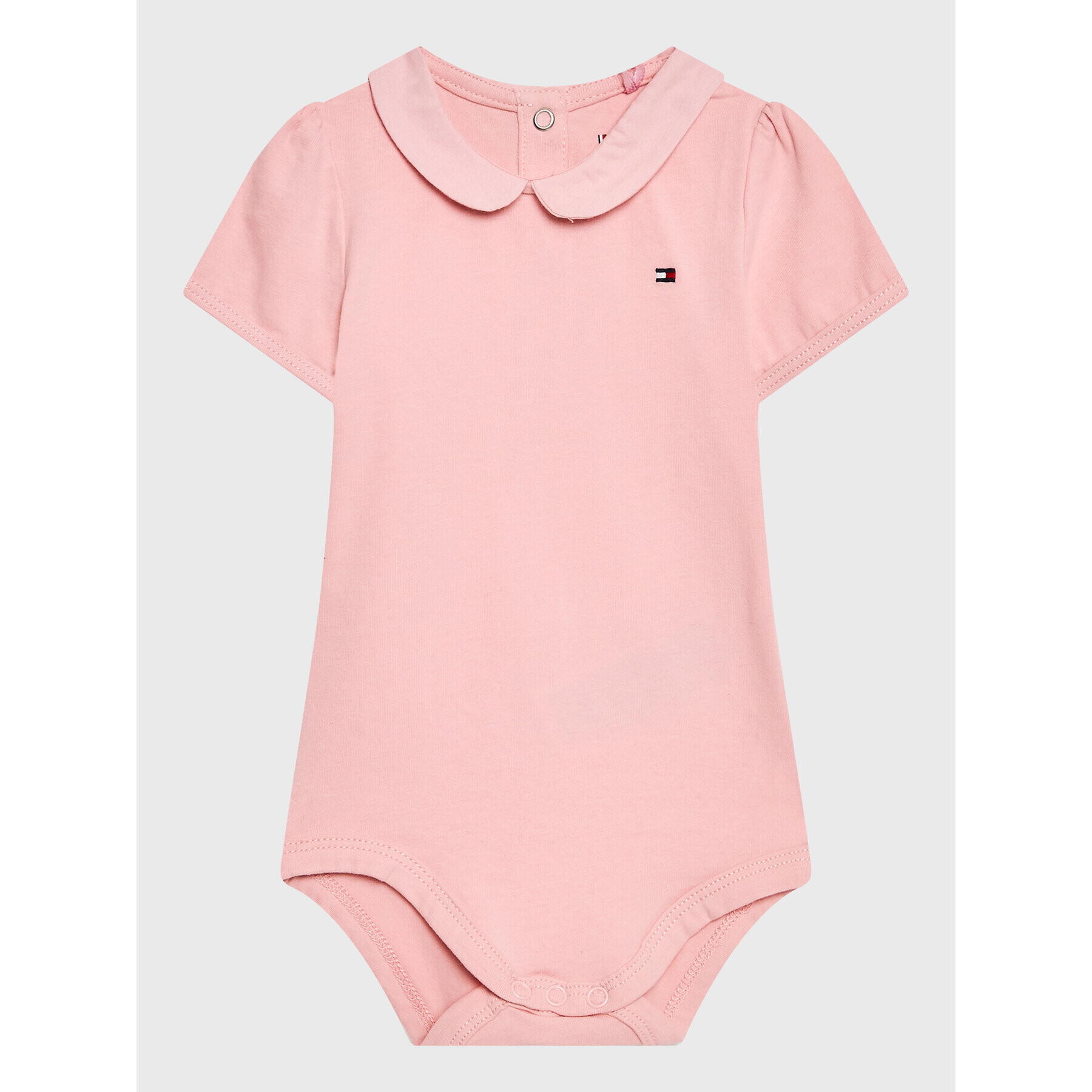 Tommy Hilfiger Bodi Baby KN0KN01576 Roza Regular Fit - Pepit.si