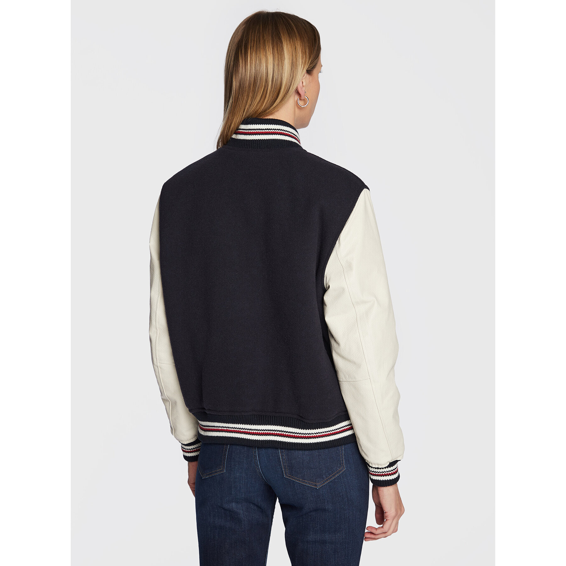 Tommy Hilfiger Bomber jakna Blend WW0WW37308 Mornarsko modra Regular Fit - Pepit.si