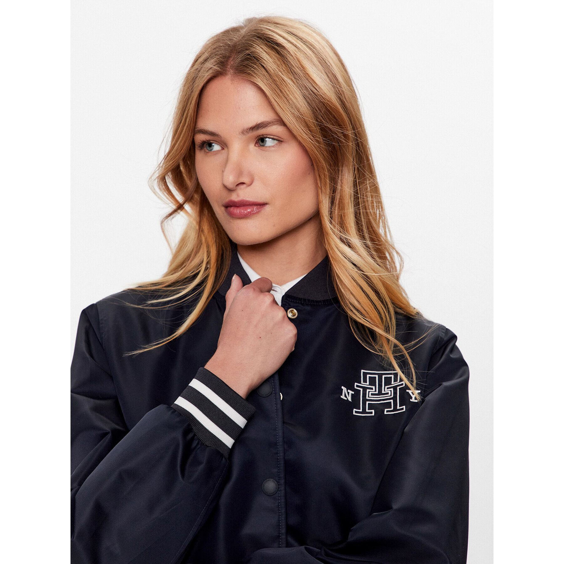 Tommy Hilfiger Bomber jakna Varsity WW0WW38935 Mornarsko modra Regular Fit - Pepit.si