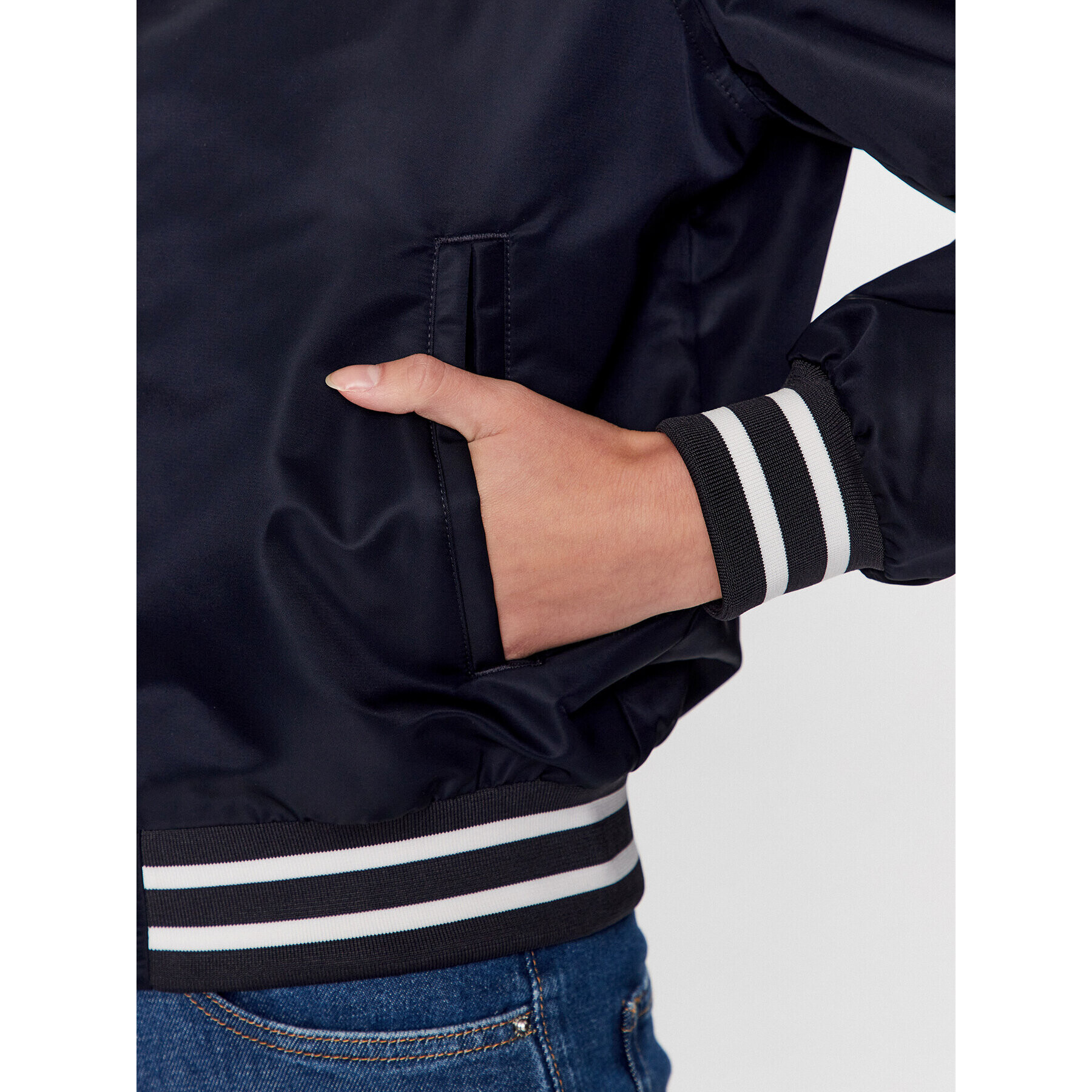 Tommy Hilfiger Bomber jakna Varsity WW0WW38935 Mornarsko modra Regular Fit - Pepit.si